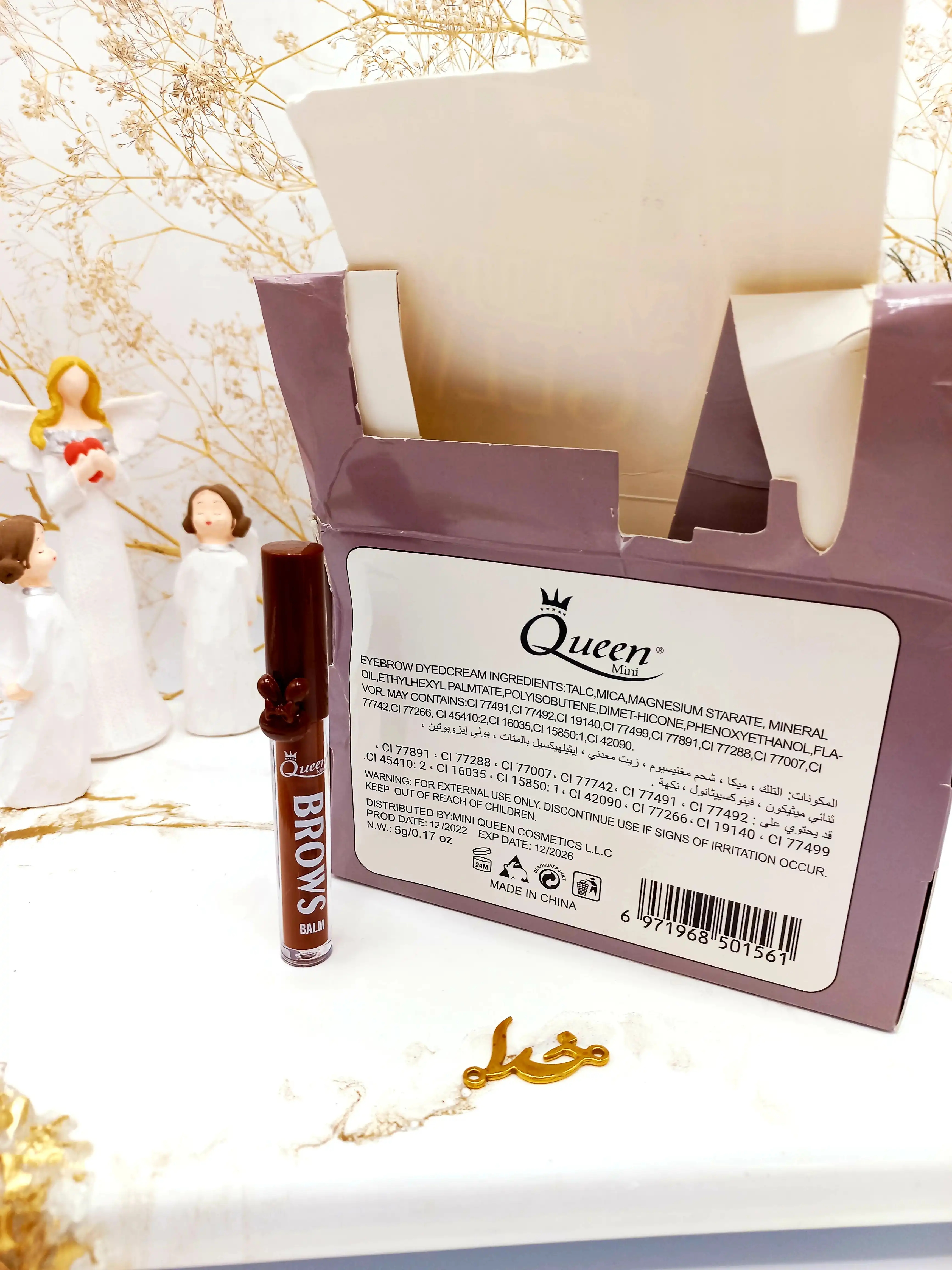 ریمل ابرو رنگی ضدآب مینی کویین Mini Queen کد CB9009