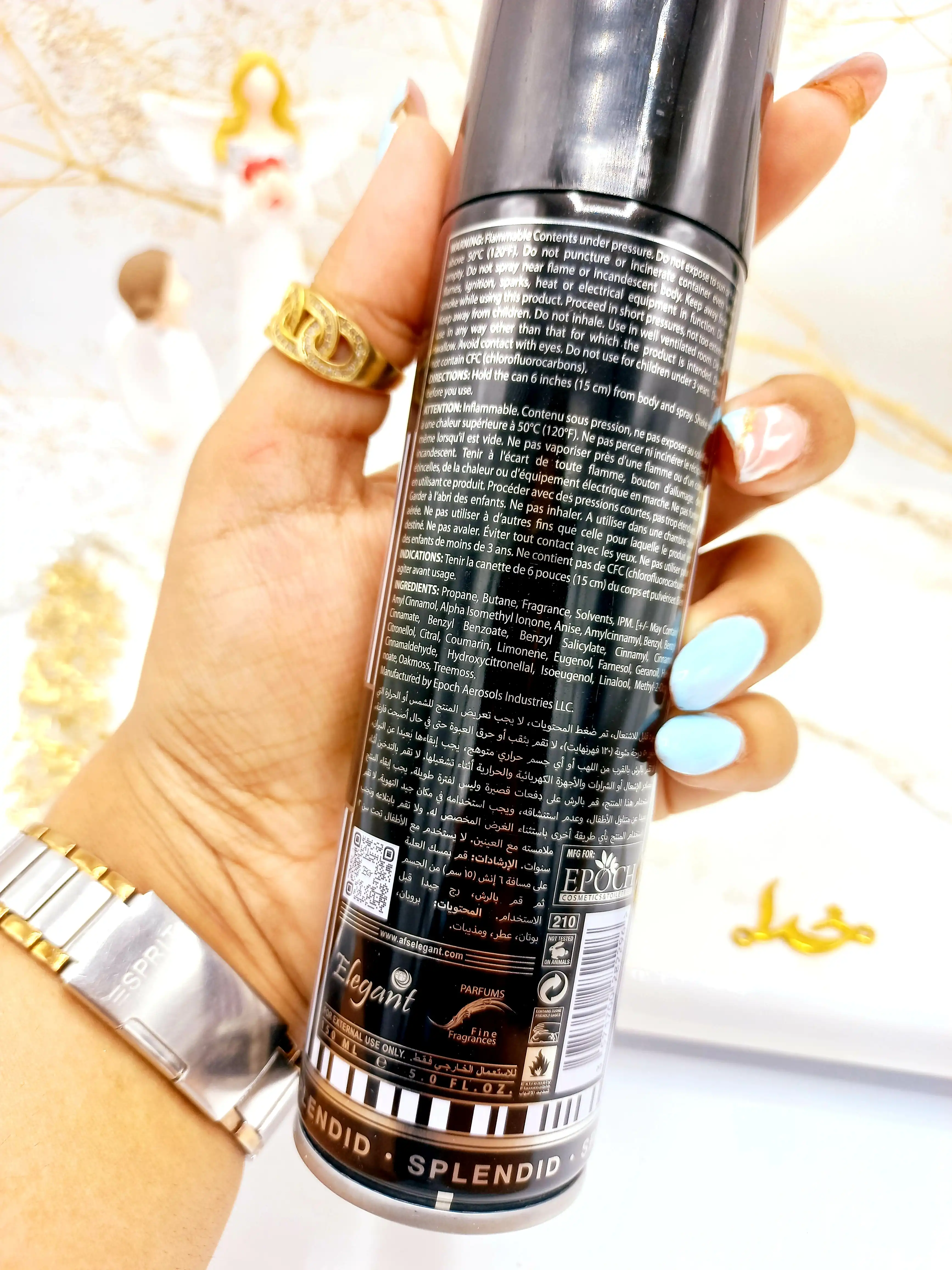 اسپری خوشبوکننده بدن 150mI مدل Splendid  کد 2296