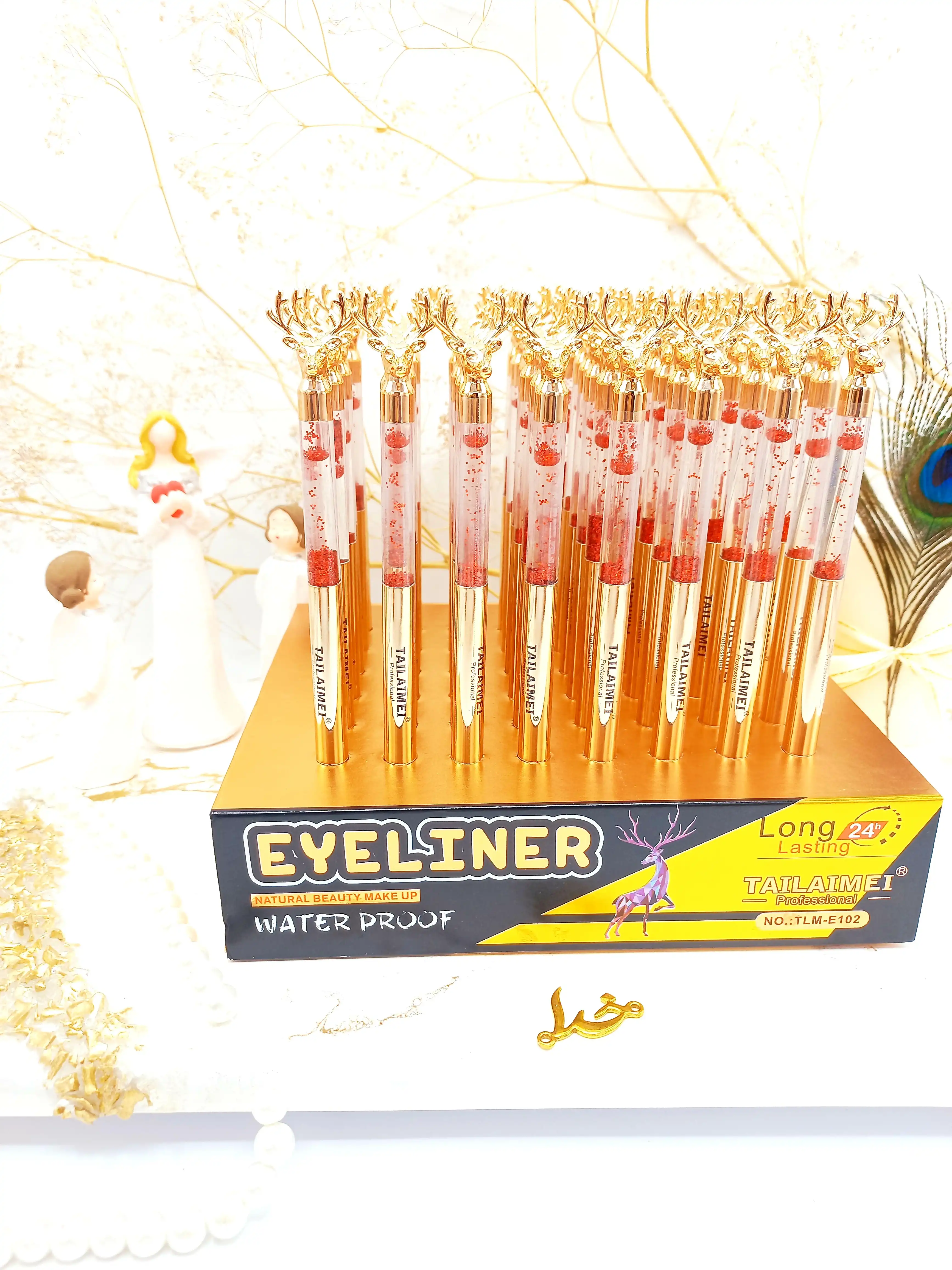 خط چشم مشکی ضد آب بینظیر گوزنی آکواریومی برند تایلامی TAILAIMEI کد E102 اصلی | پخش عمده