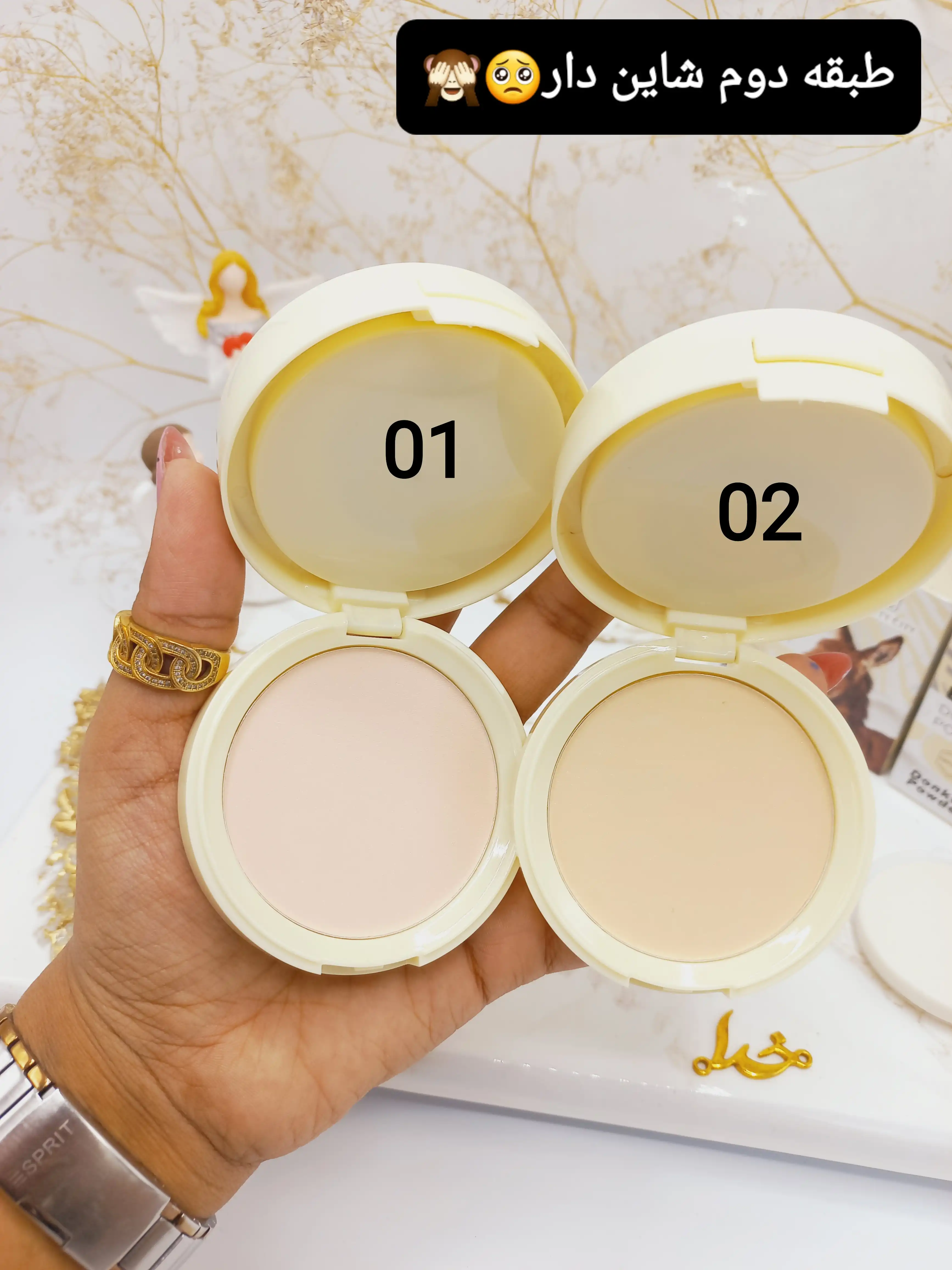 پنکک پرطرفدار 2 طبقه شیر الاغ Donkey Milk Powder برند بیوتی سیتی BEAUTY CITY کد 5127