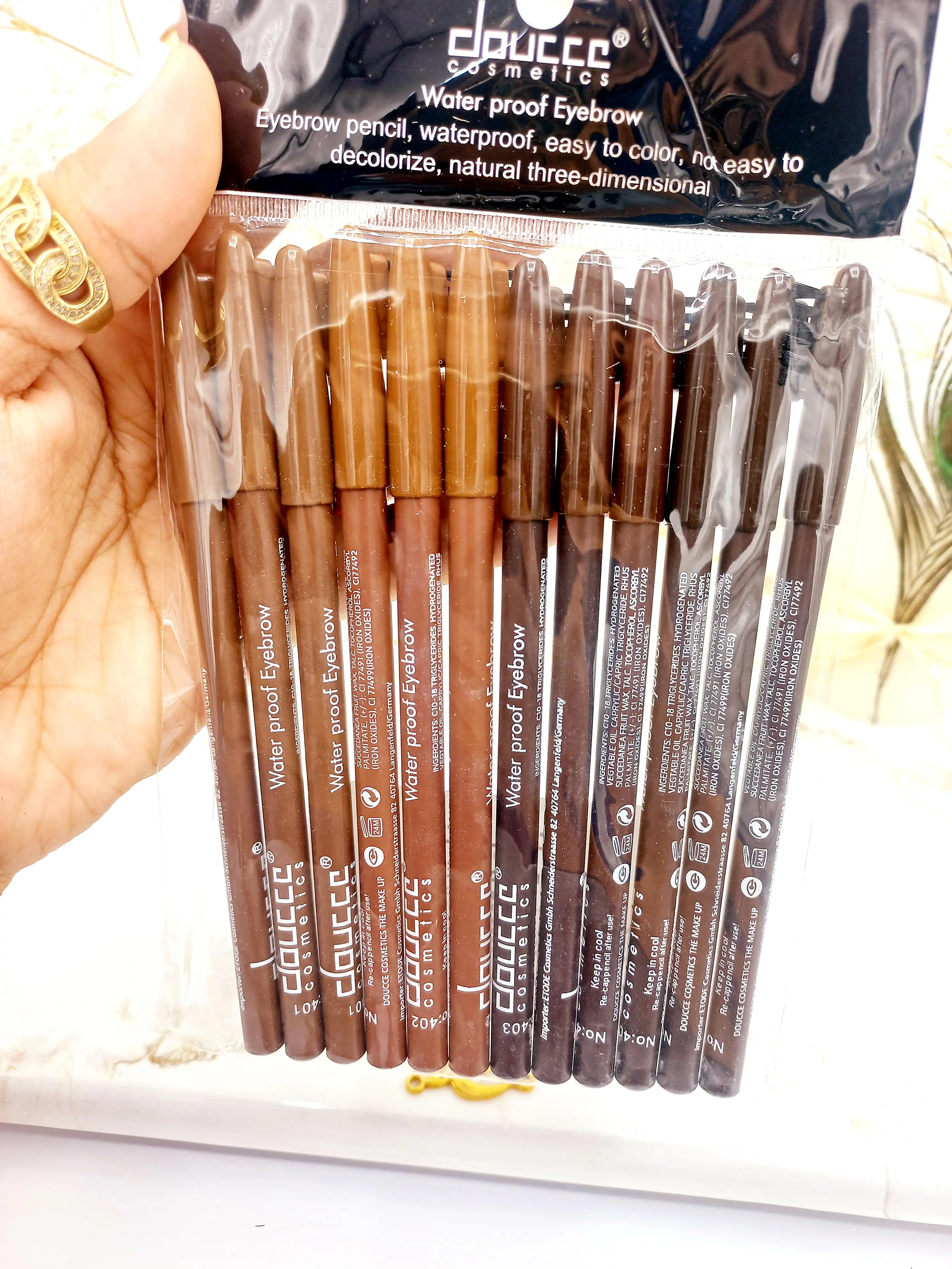 مداد ابرو ضد آب دوسه شانه دار کد 4945 اورجینال