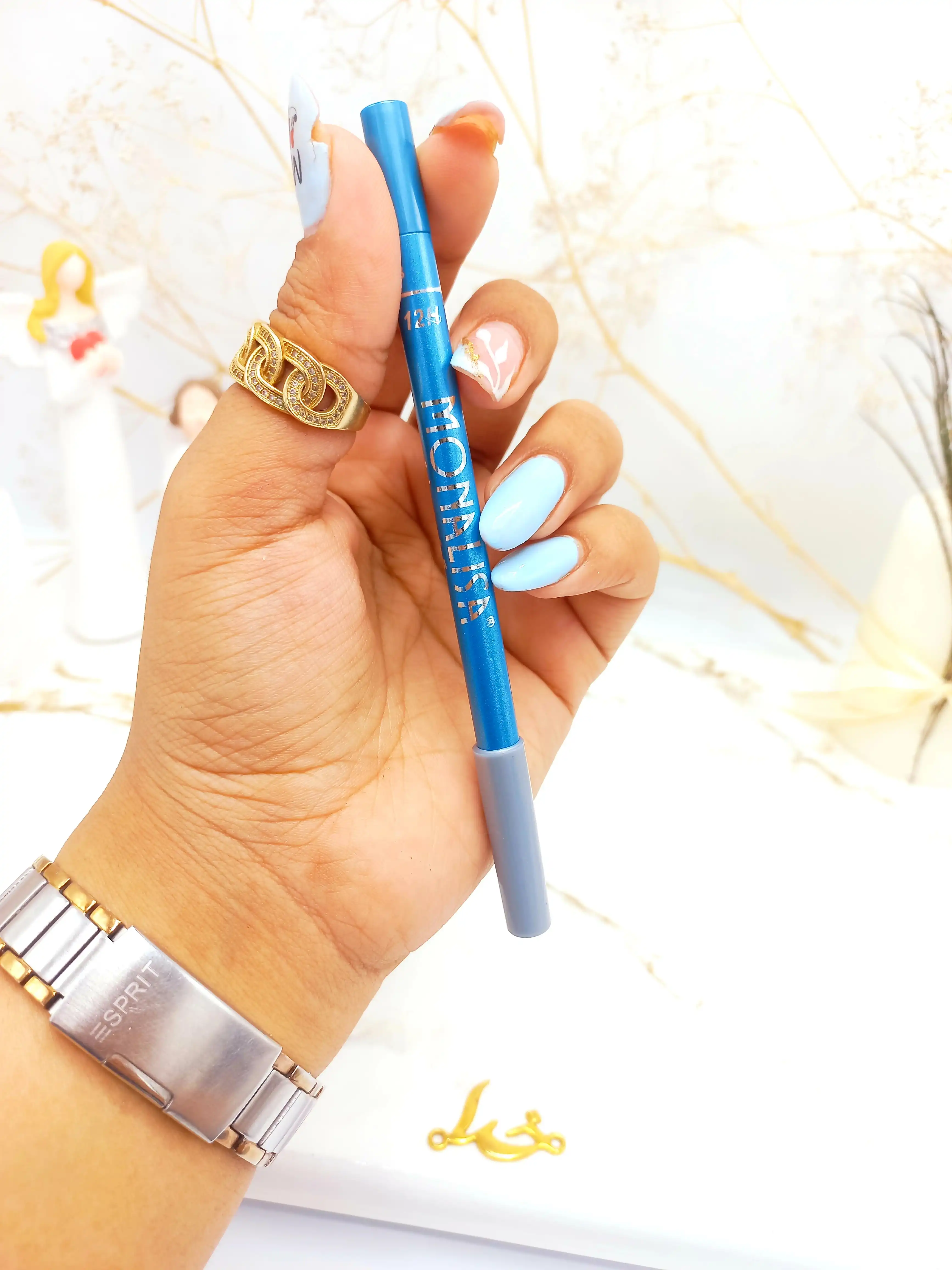 مداد چشم چرب مونالیزا رنگ آبی آسمانی Monalisa کد 003