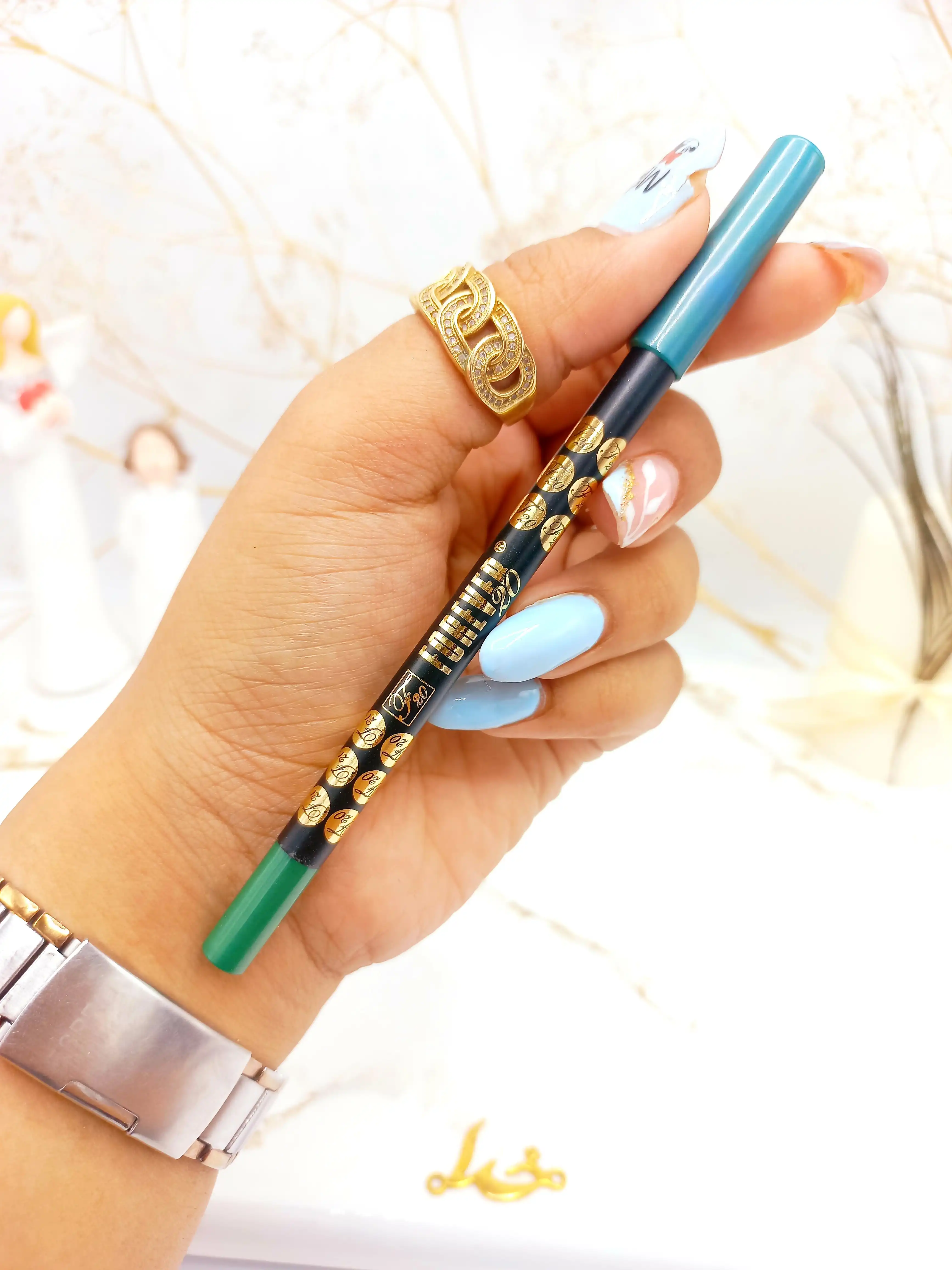 مداد چشم چرب فور اور رنگ سبز روشن  FOREVER کد 009