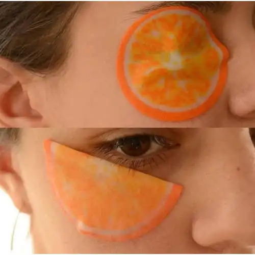 ماسک پد دور چشم میوه ای 6عددی یونیبو UNIBO‏ (توت فرنگی)