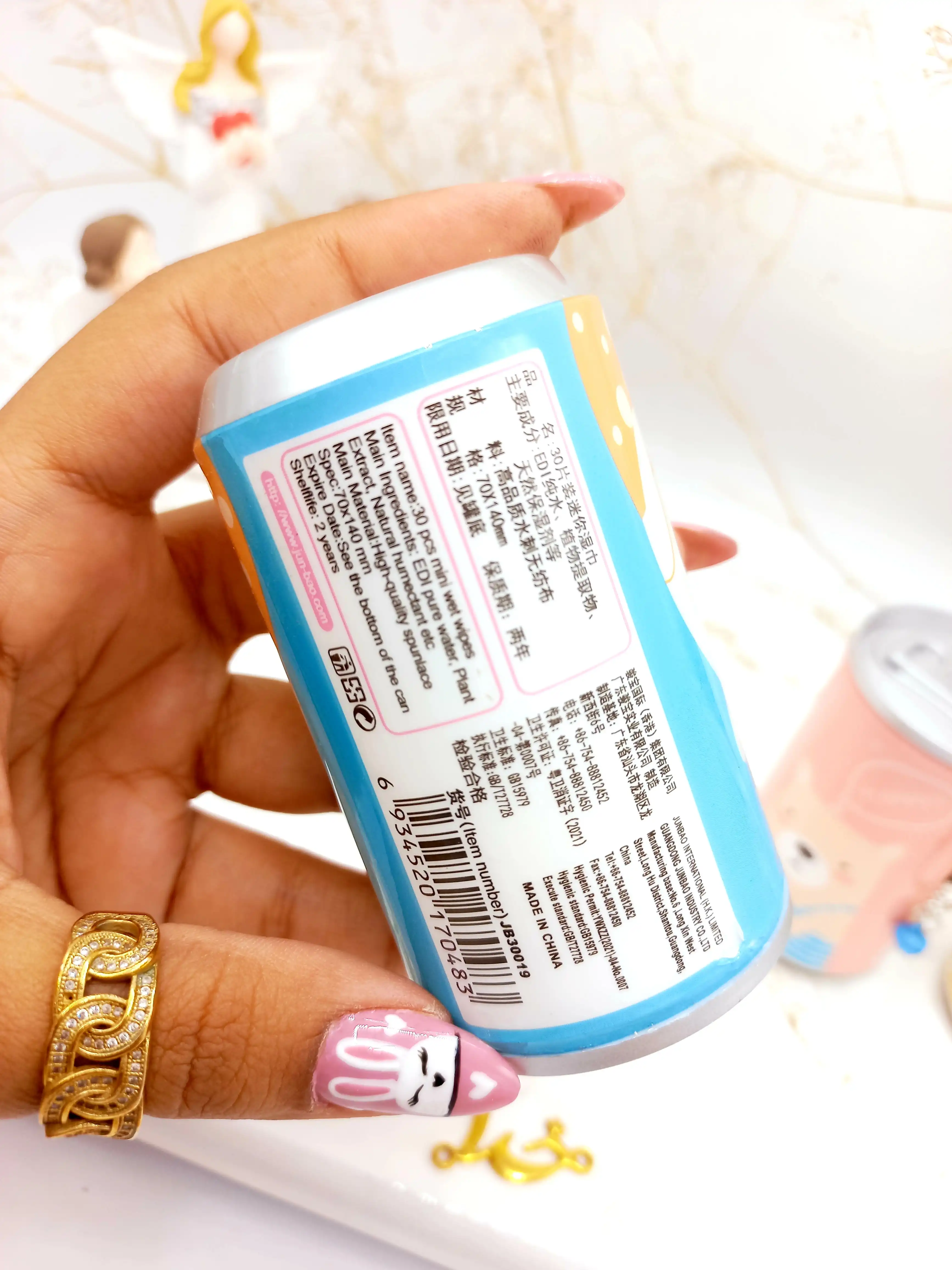 دستمال مرطوب قوطی فانتزی (خرس) کد 0483