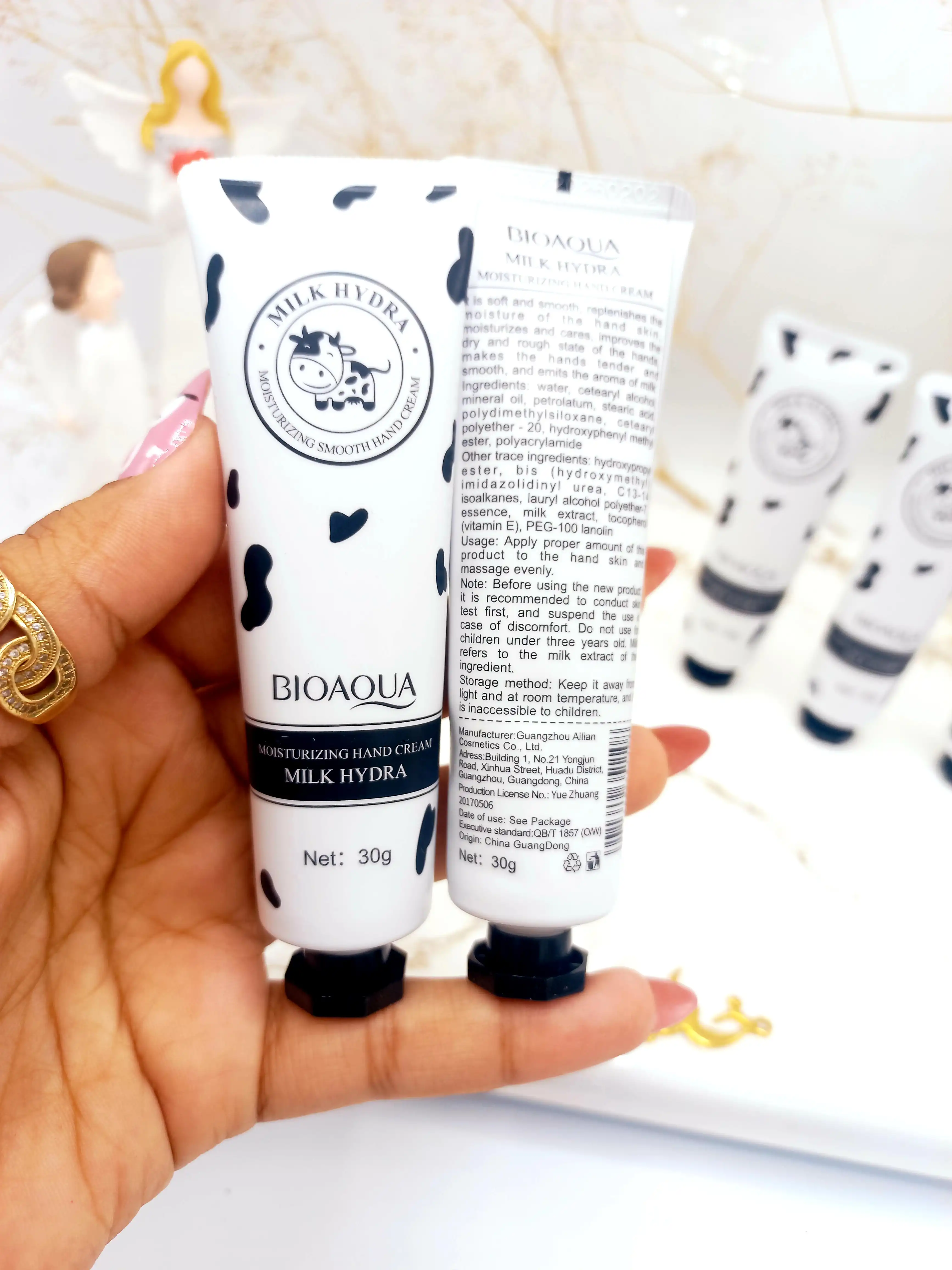 کرم دست تیوپی شیر گاو 30 گرم بیوآکوا BIOAQUA کد BQY1108