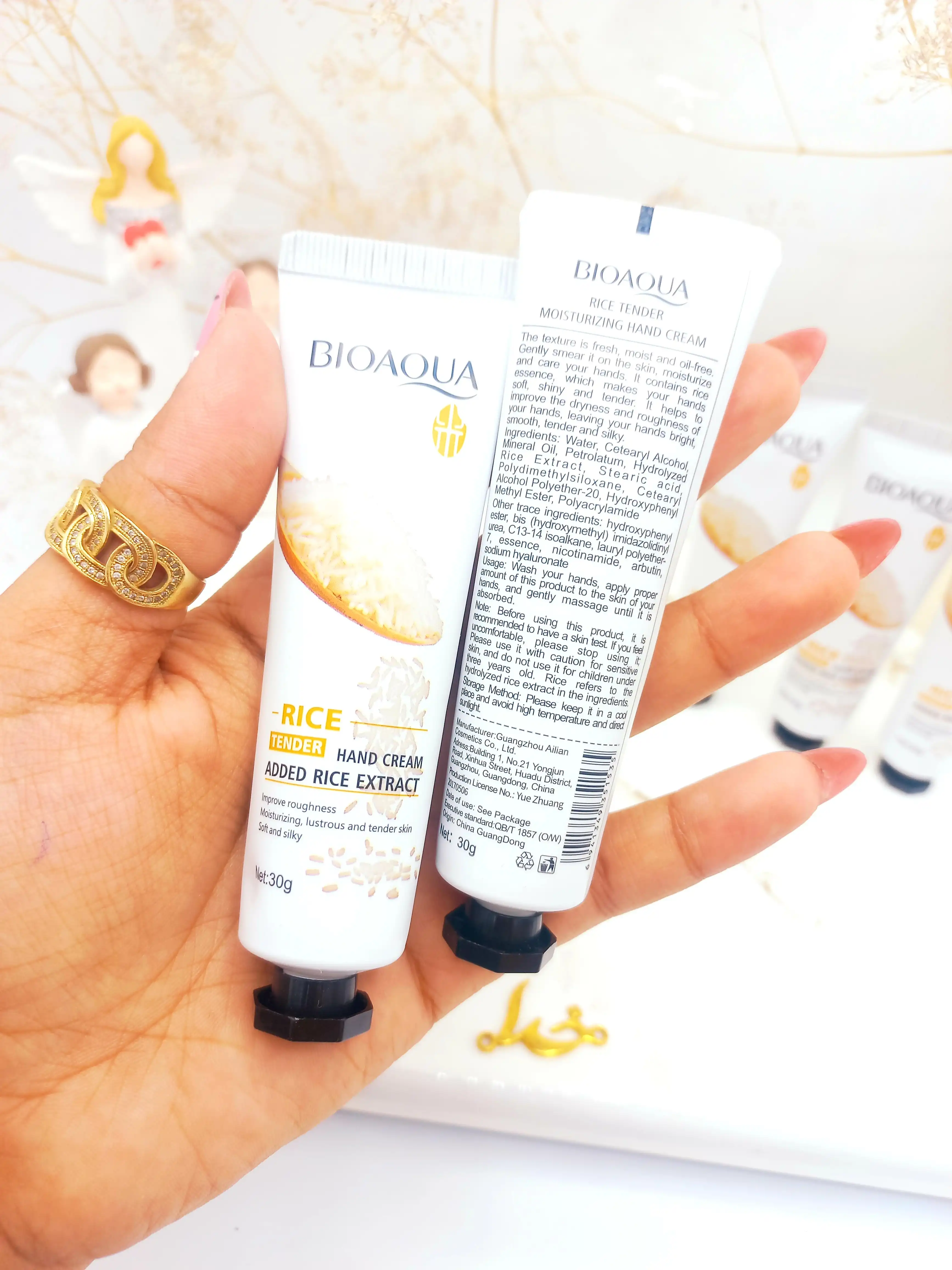 کرم دست تیوپی برنج 30 گرم بیوآکوا BIOAQUA کد BQY1535