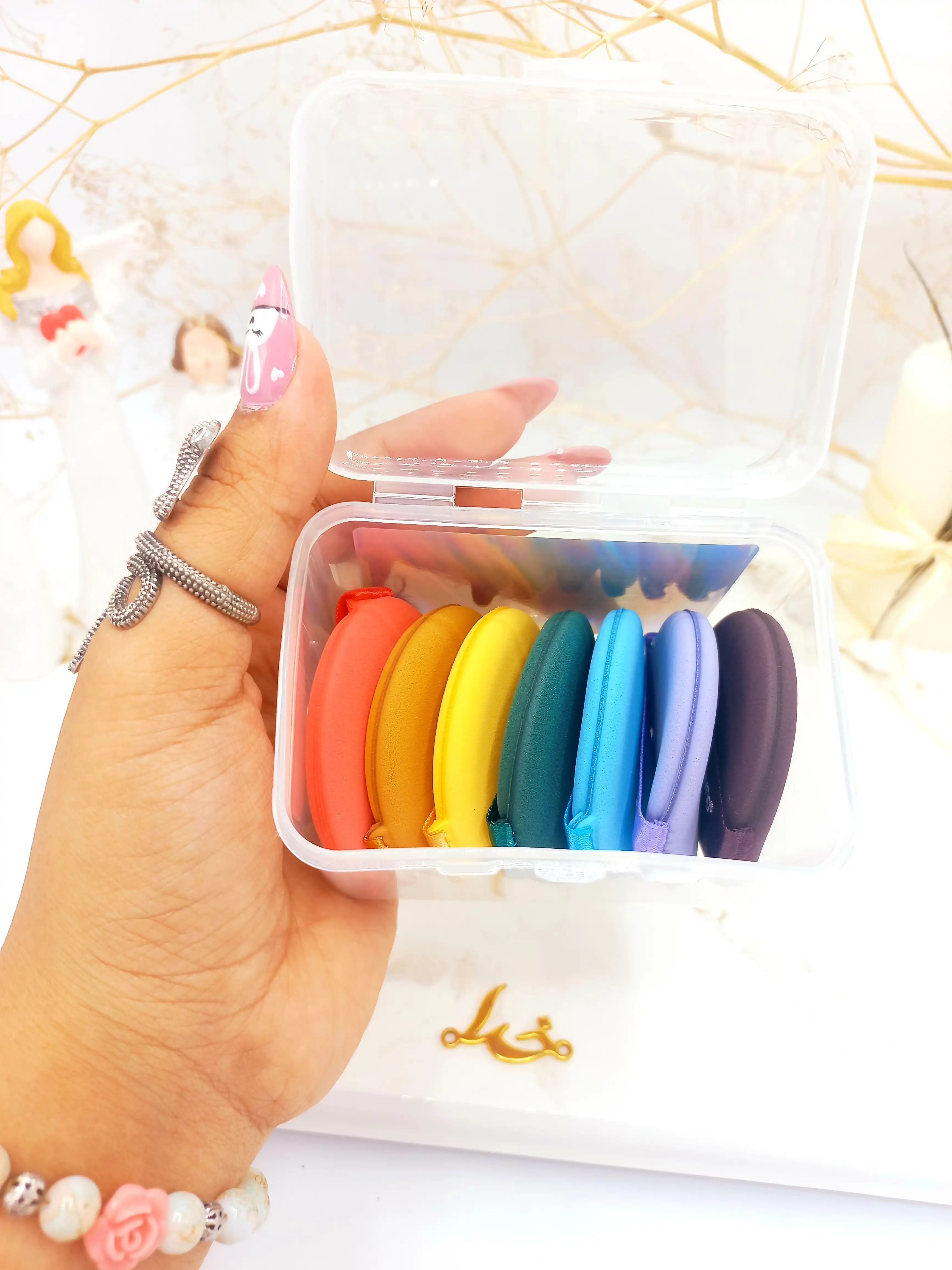 پک پد آرایشی مخروطی هفت عددی nvno کد N8254