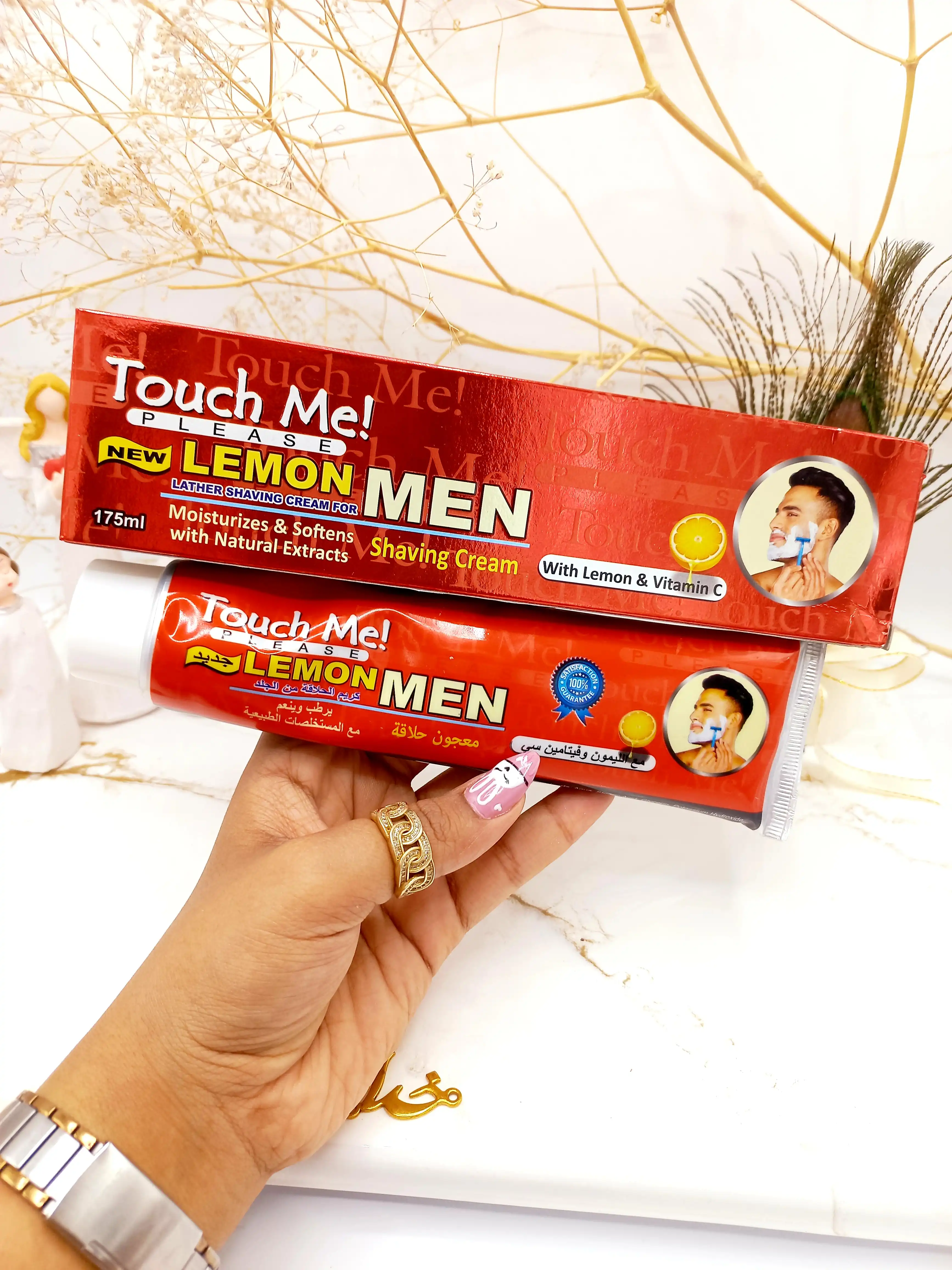 خمیر ریش اصلاح صورت تاچ می مدل LEMON MEN کد TP9291