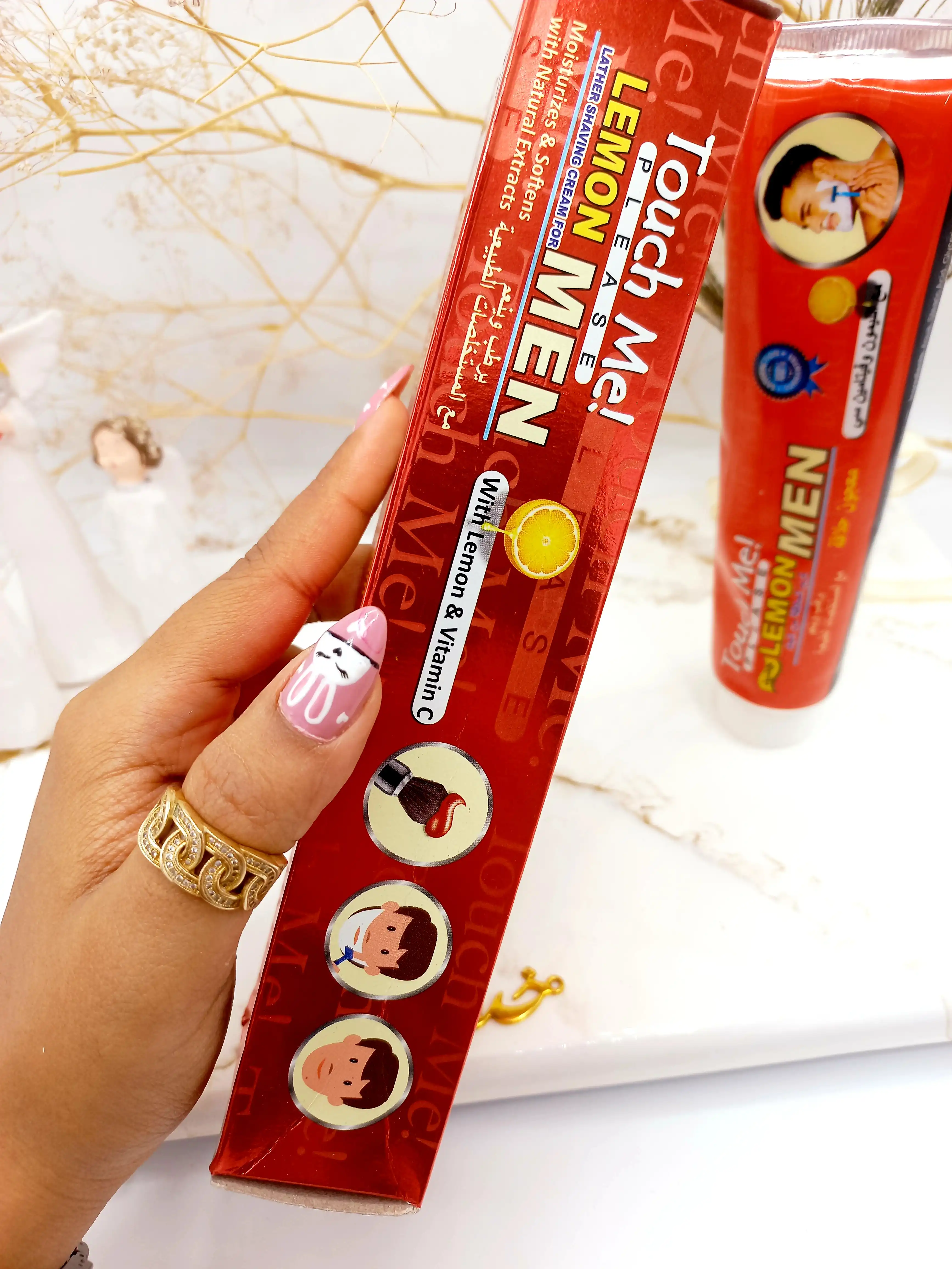 خمیر ریش اصلاح صورت تاچ می مدل LEMON MEN کد TP9291