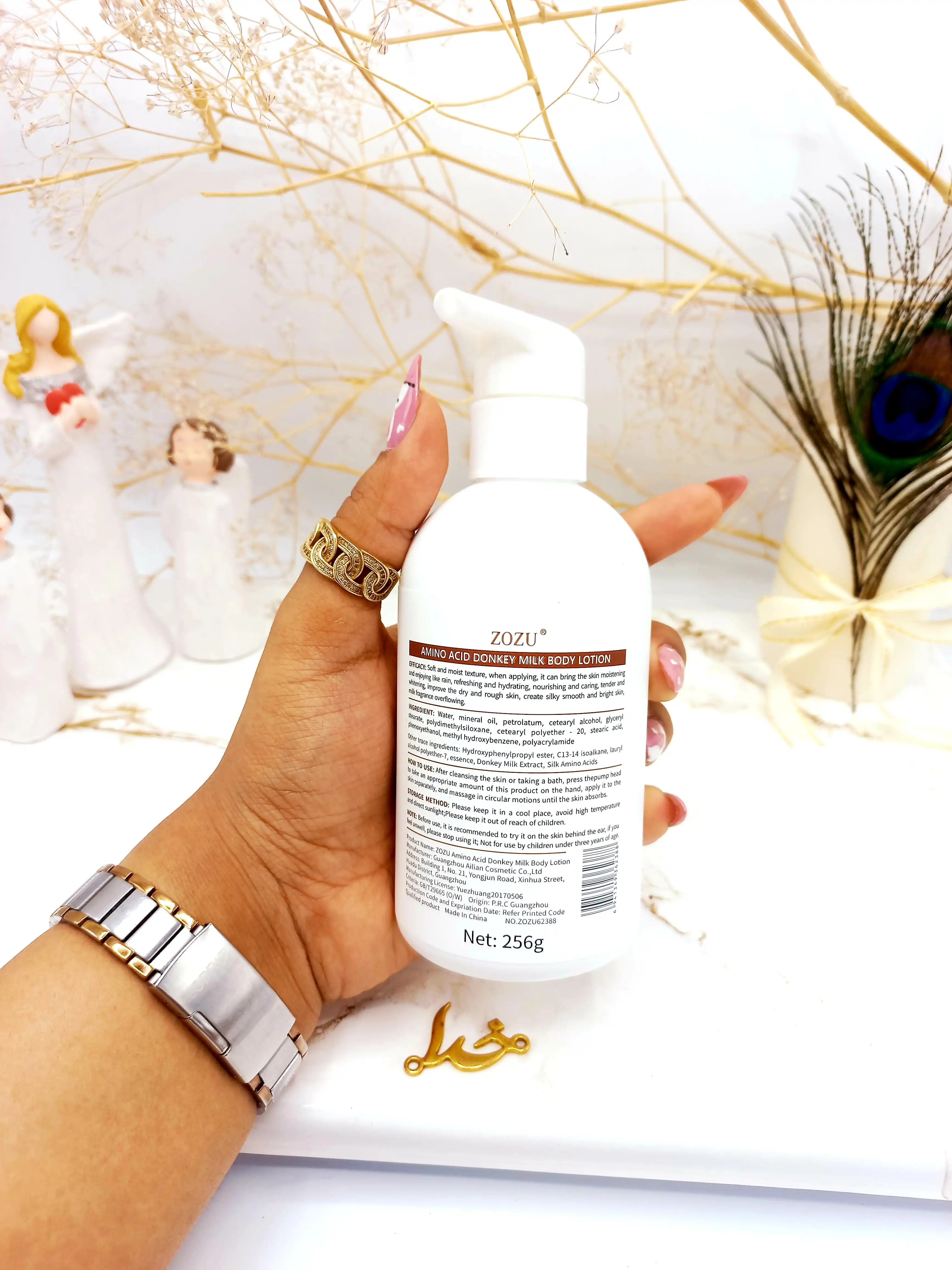 لوسیون نرم کننده و آبرسان بدن شیر الاغ زوزو ZOZO کد ZOZU62388