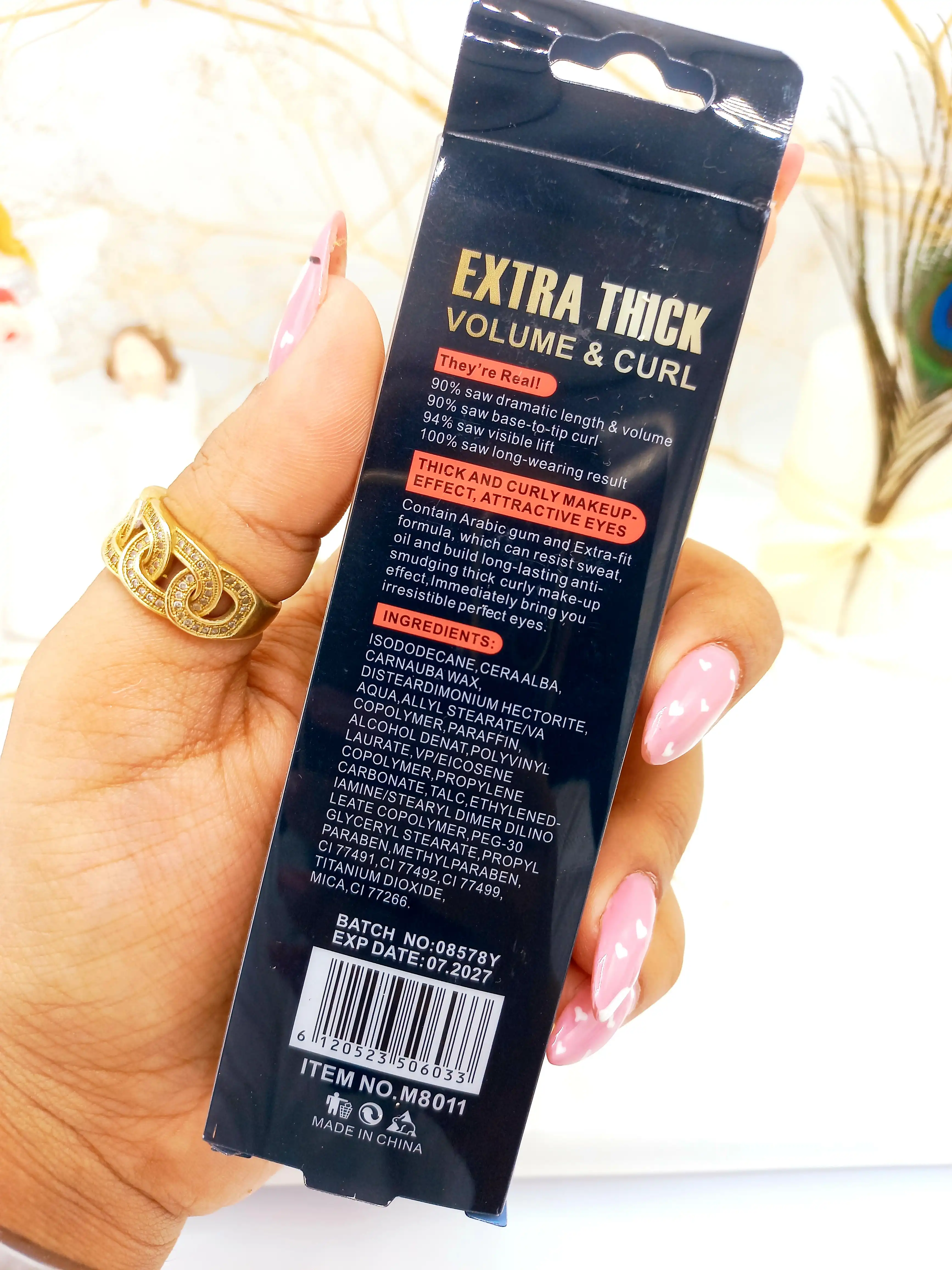 ریمل پرطرفدار حجم دهنده و بلند کننده  ماسکارا مدل EXTRA THICK کد 8011