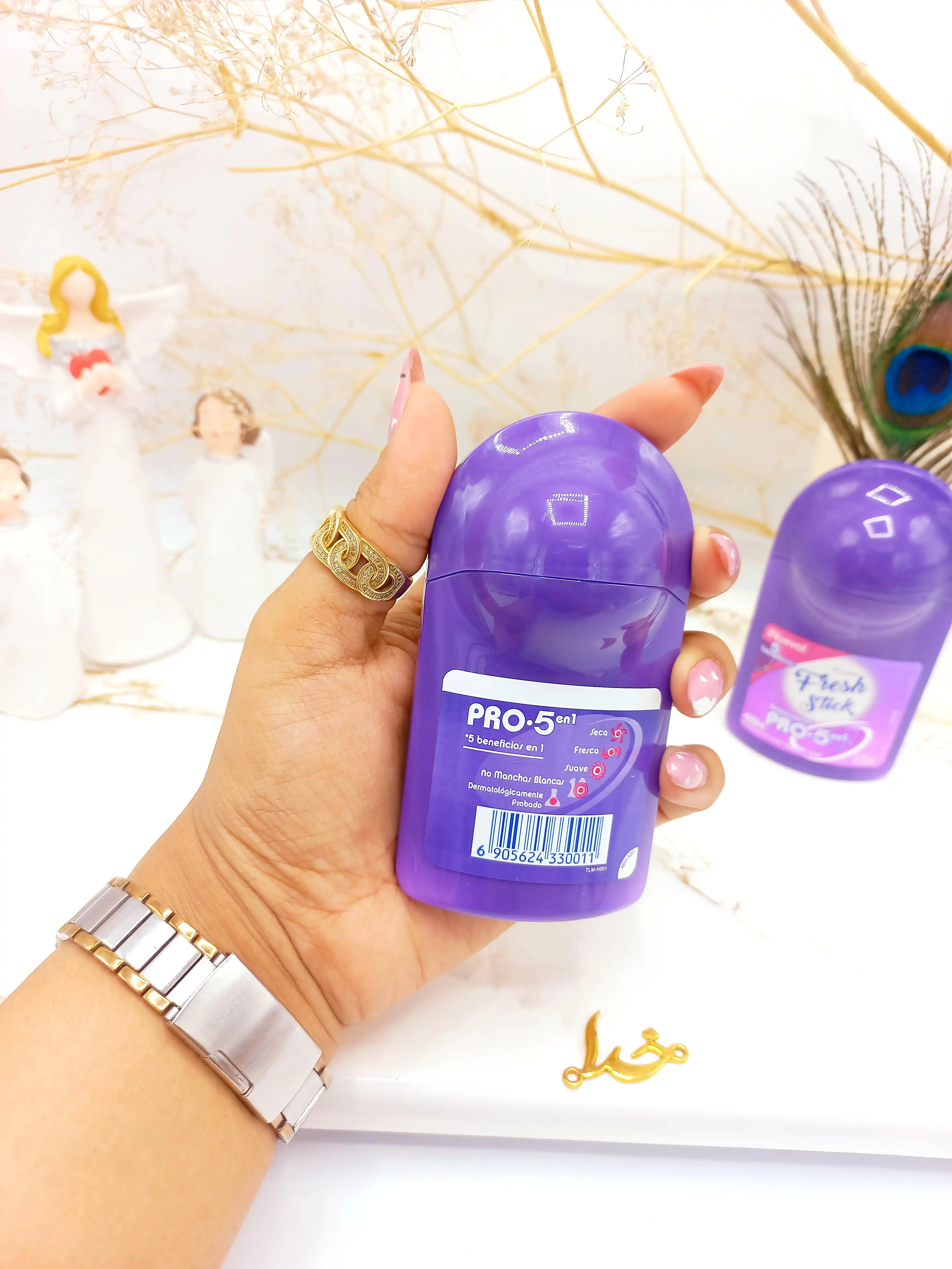 مام رولی 48 ساعته زیر بغل ضدتعریق فرش استیک Fresh Stick بنفش کد H001