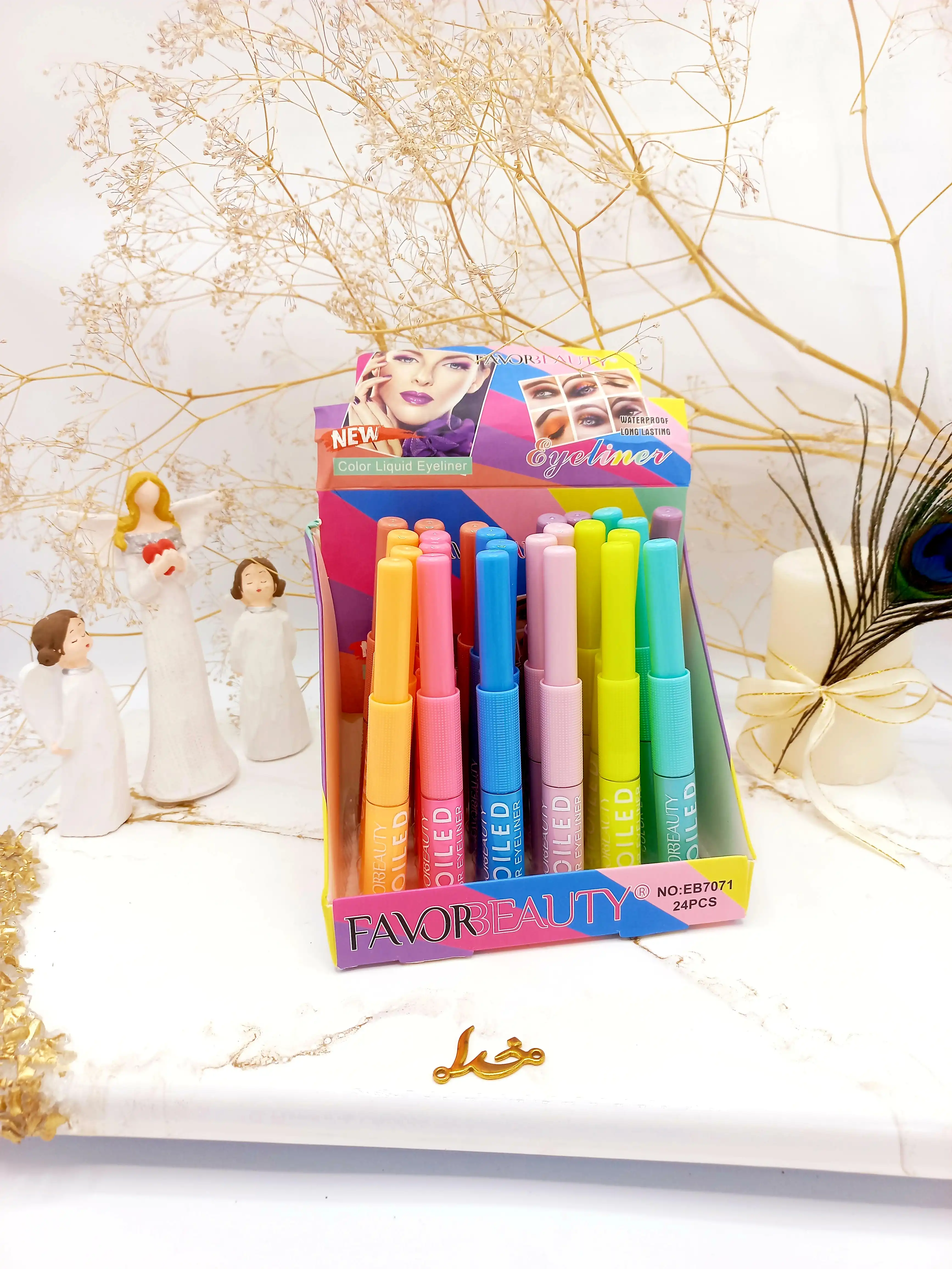 خط چشم مویی رنگ پاستیلی برند فاور بیوتی Favor Beauty کد EB7071