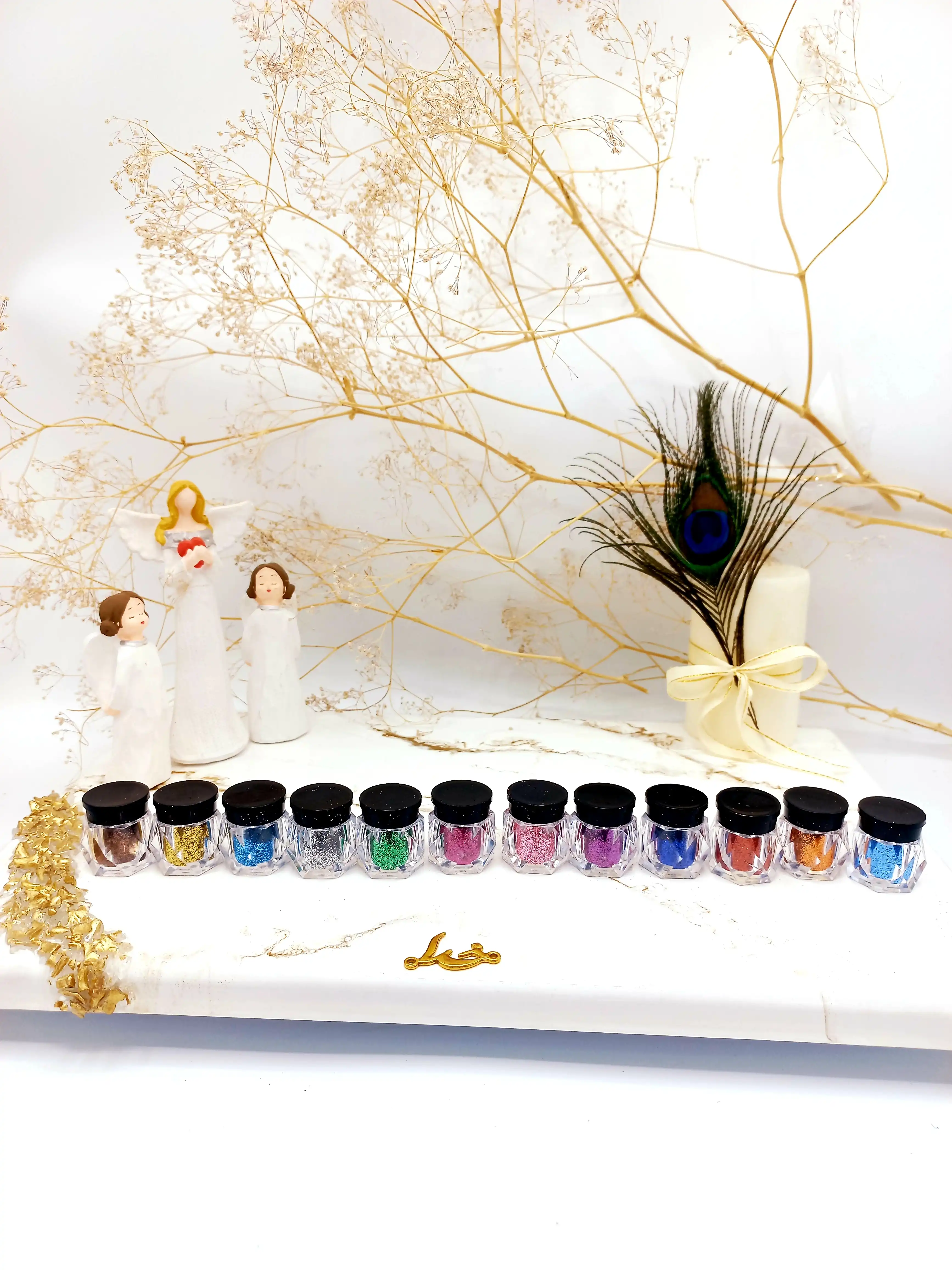 سایه چشم گلیتری فوق العاده زیبا IMAN Jirl کد 3019 (بسته 12 عددی)