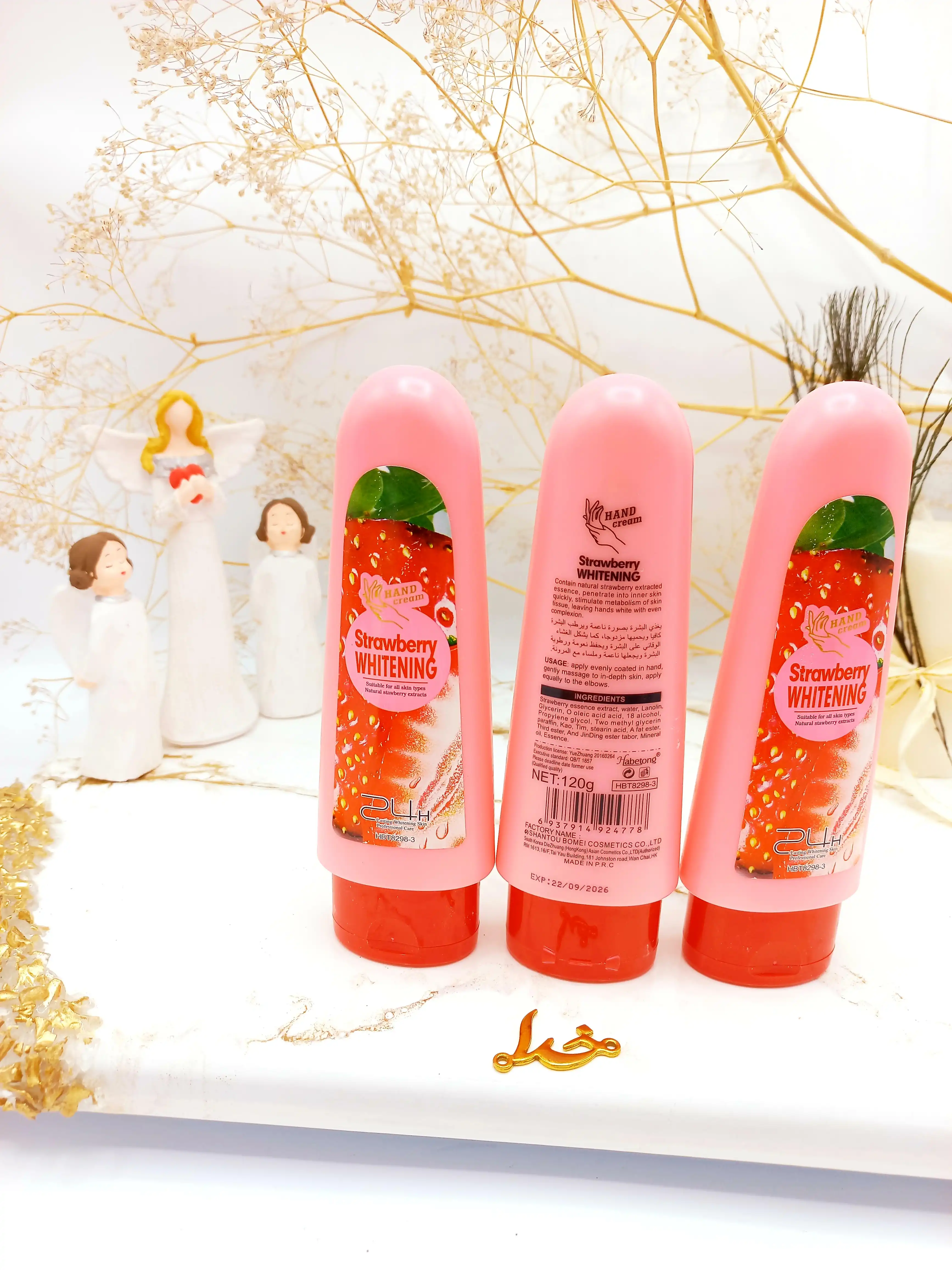 کرم دست مغذی و مرطوب کننده عمیق رایحه توت فرنگی 120g کد HBT82983