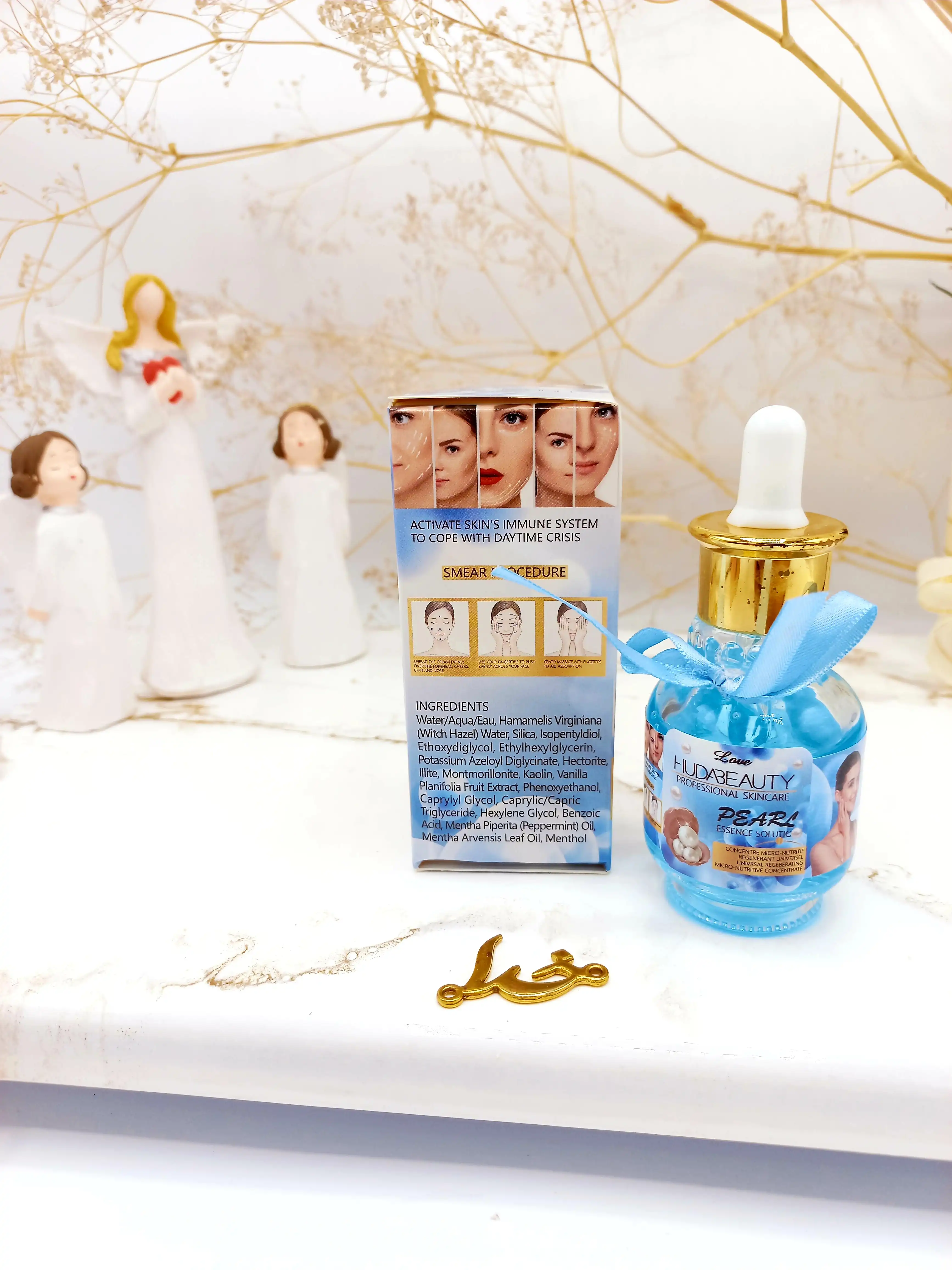 سرم و پرایمر مغذی جوان کننده صورت مروارید هدی بیوتی HUDABEAUTY کد HD826009