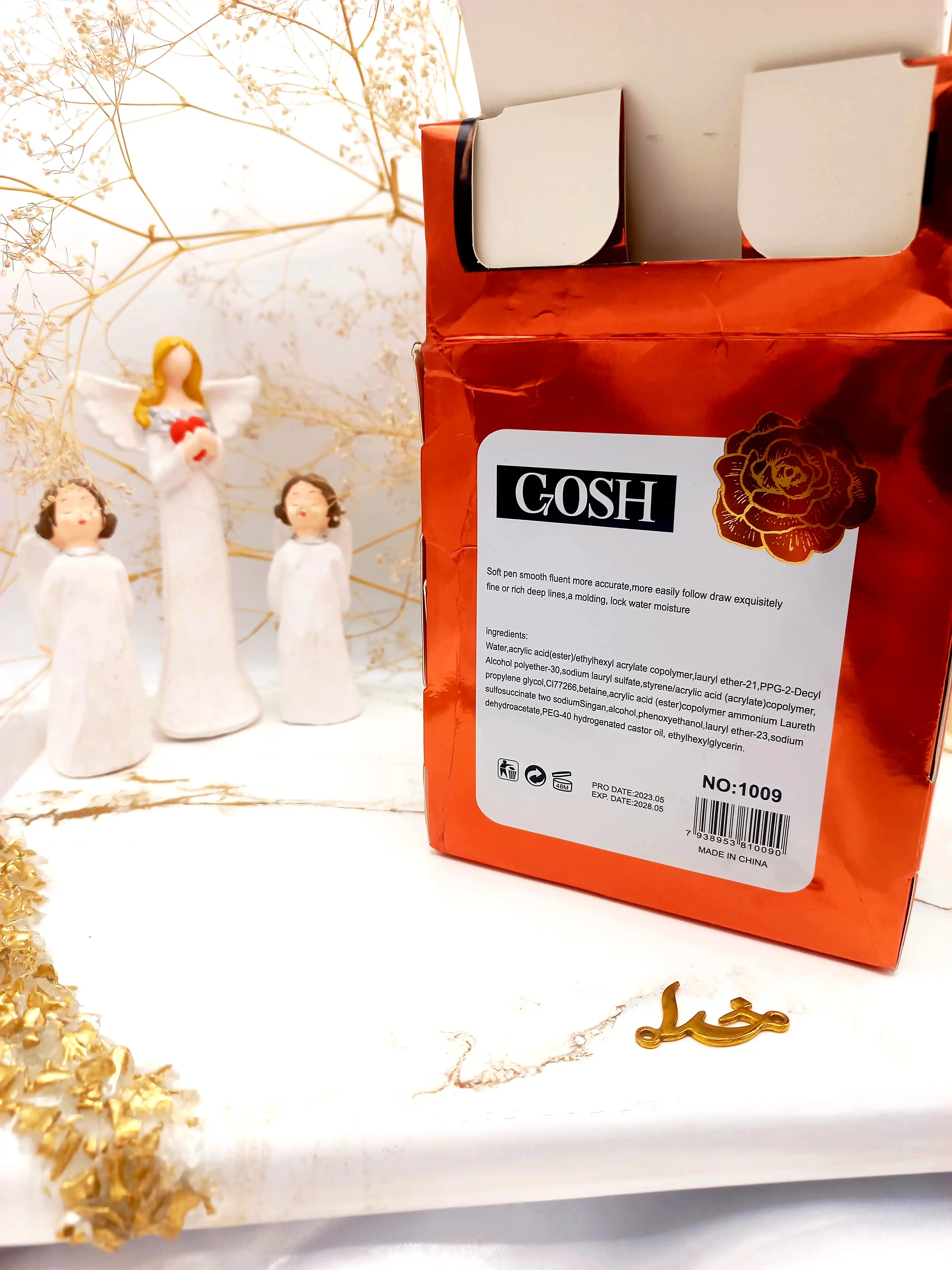 خط چشم مشکی ماژیکی ضدآب گاش GOSH (قرمز) کد 1009