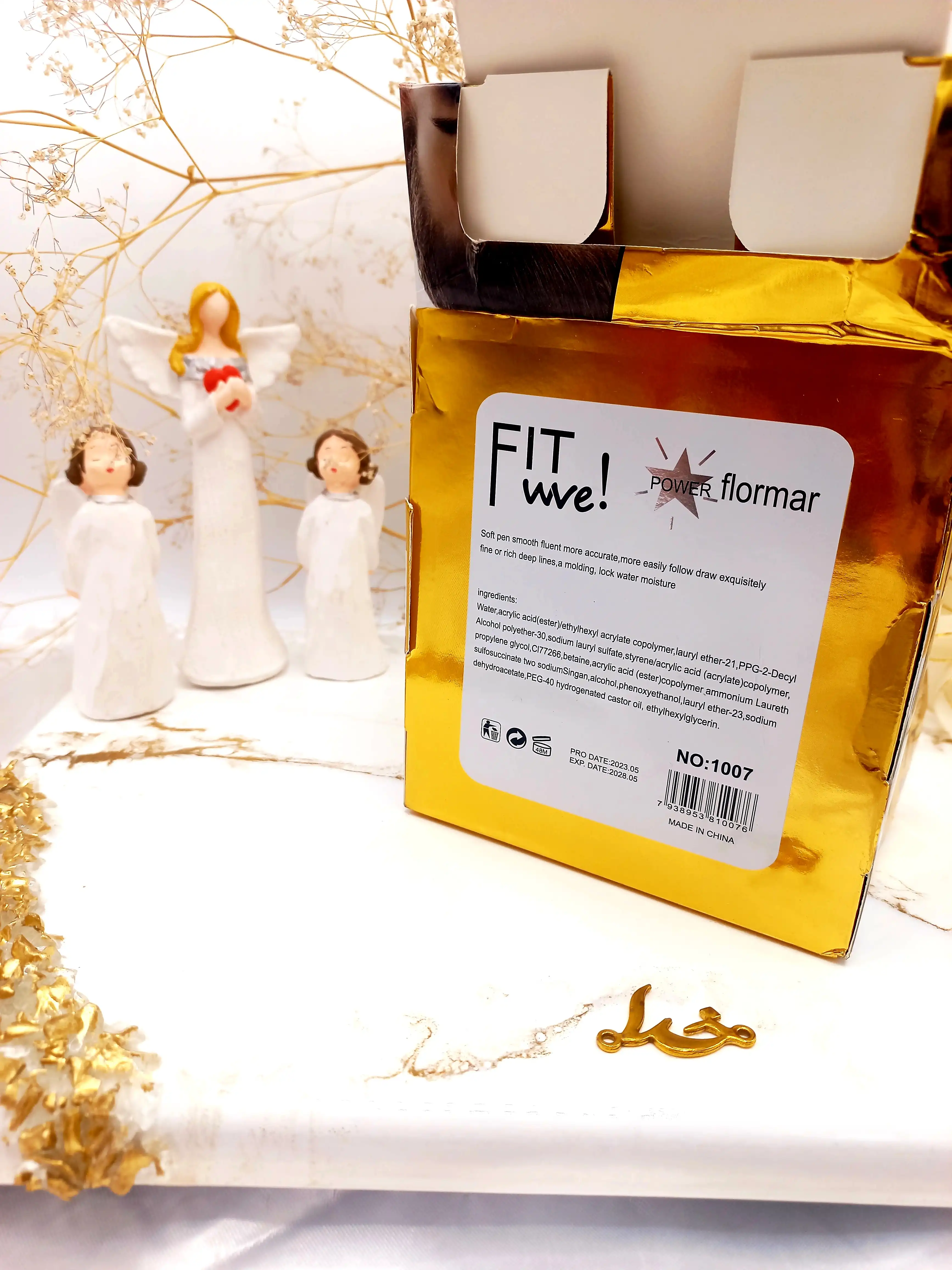 خط چشم مشکی ماژیکی ضدآب فلورمار فیت Fit Flomror (طلایی) کد 1007