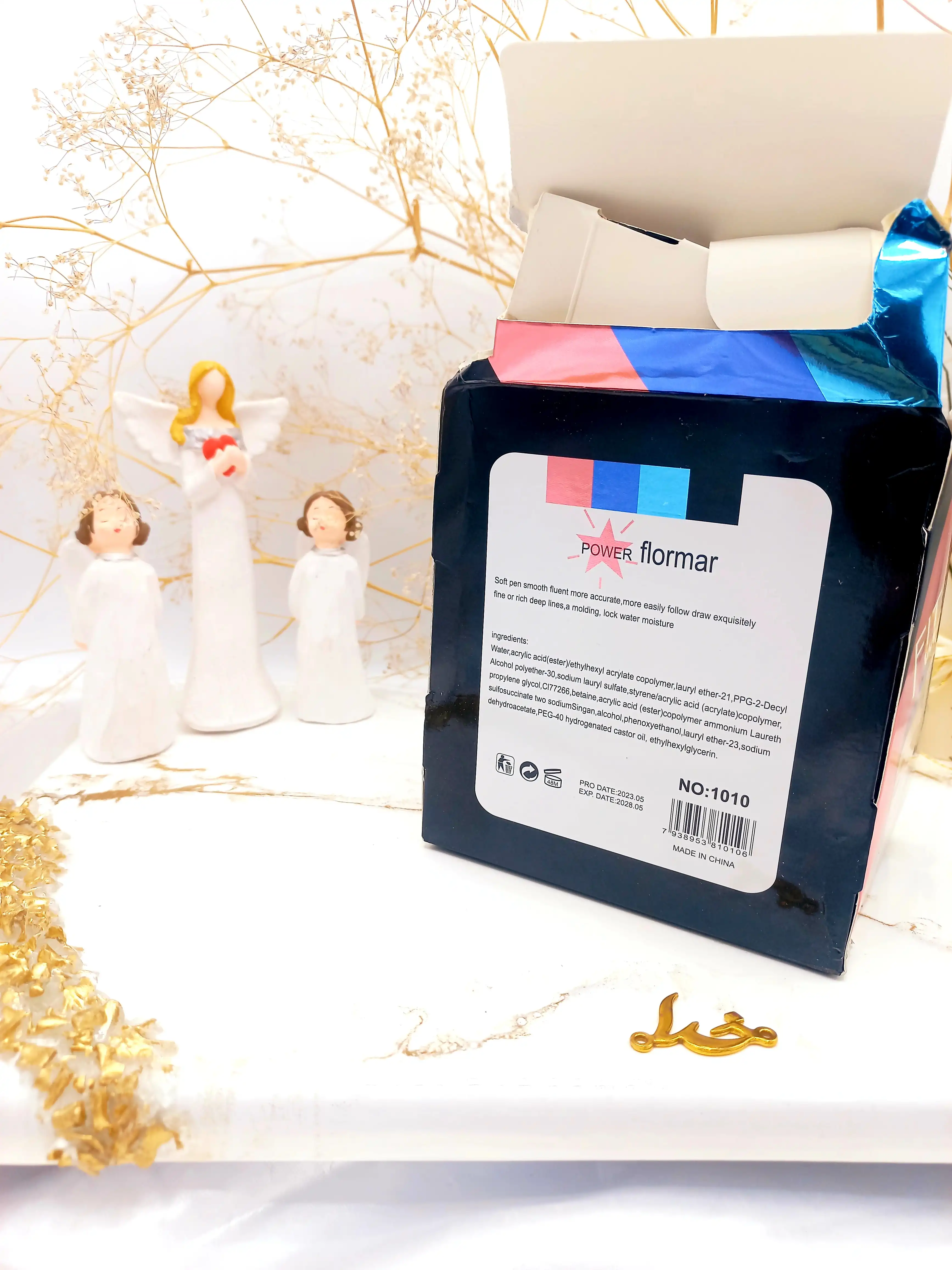 خط چشم مشکی ماژیکی ضدآب فلورمار فیت Fit Flomror (آبی) کد 1010