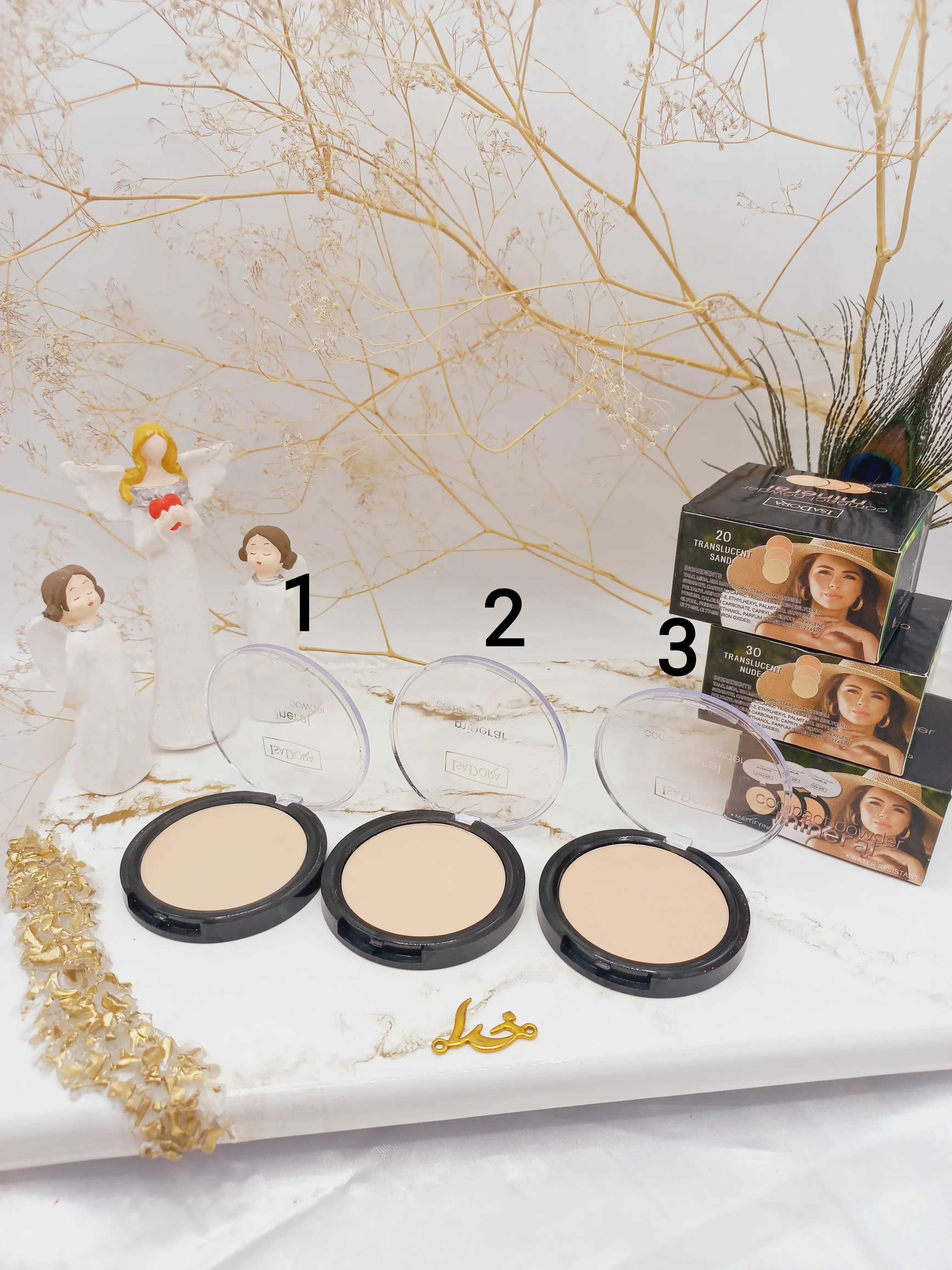 پنکک کرم پودری ایزادورا ISADORA مدل مینرال پوشش بسیار زیاد کد 6435