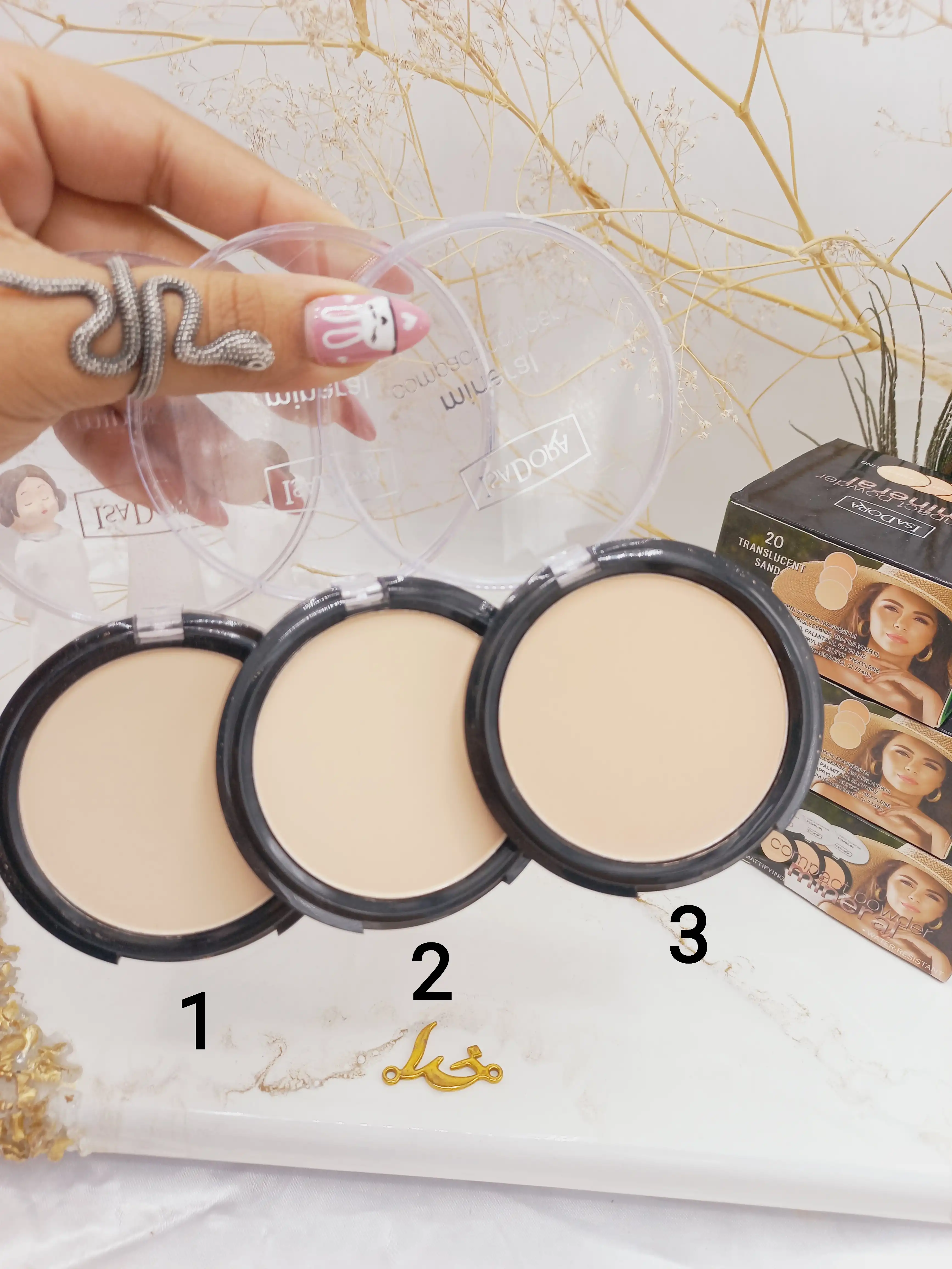 پنکک کرم پودری ایزادورا ISADORA مدل مینرال پوشش بسیار زیاد کد 6435