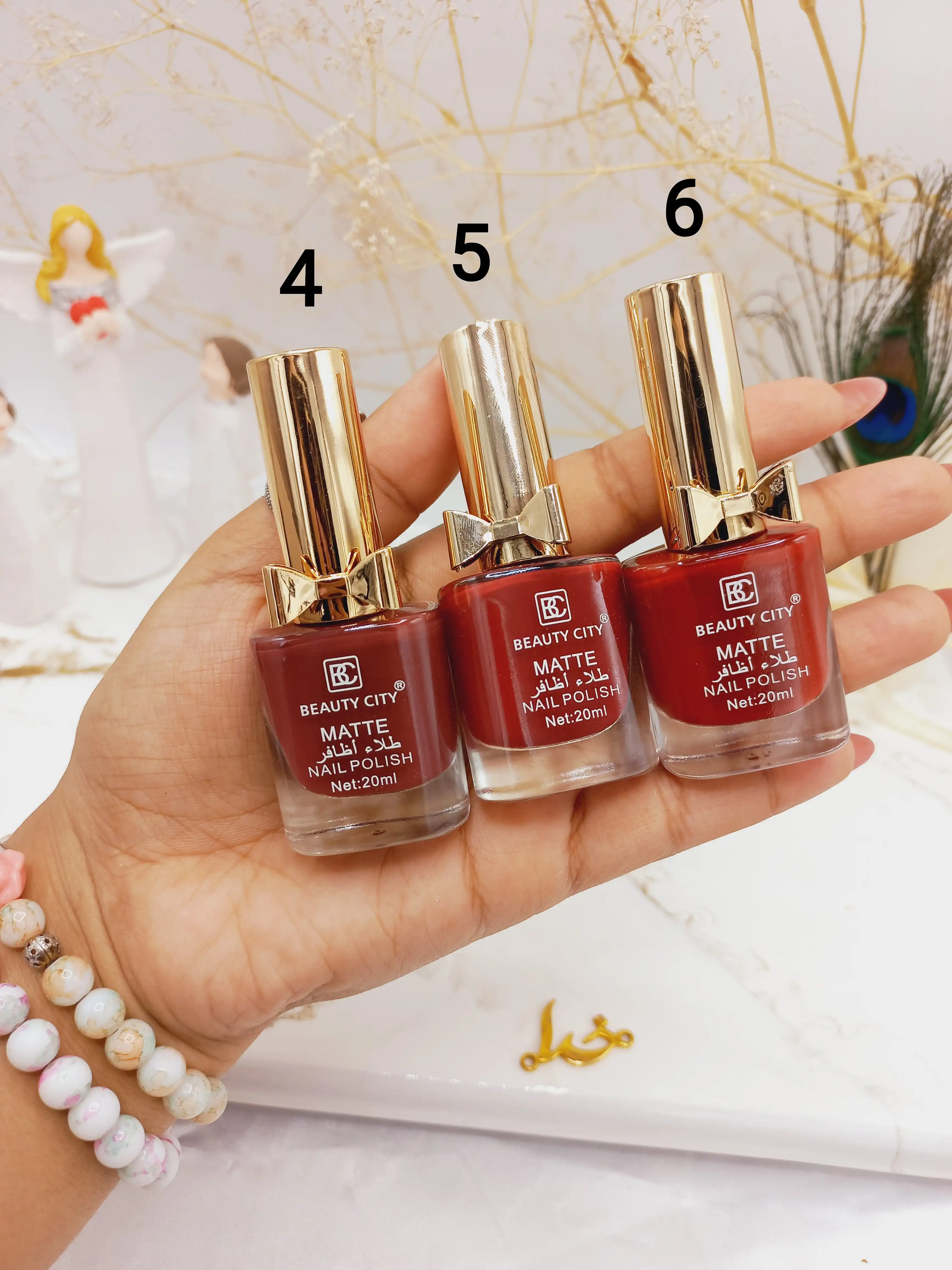 لاک پرطرفدار پاپیونی رنگی مات برند بیوتی سیتی BEAUTY CITY کد XU0047