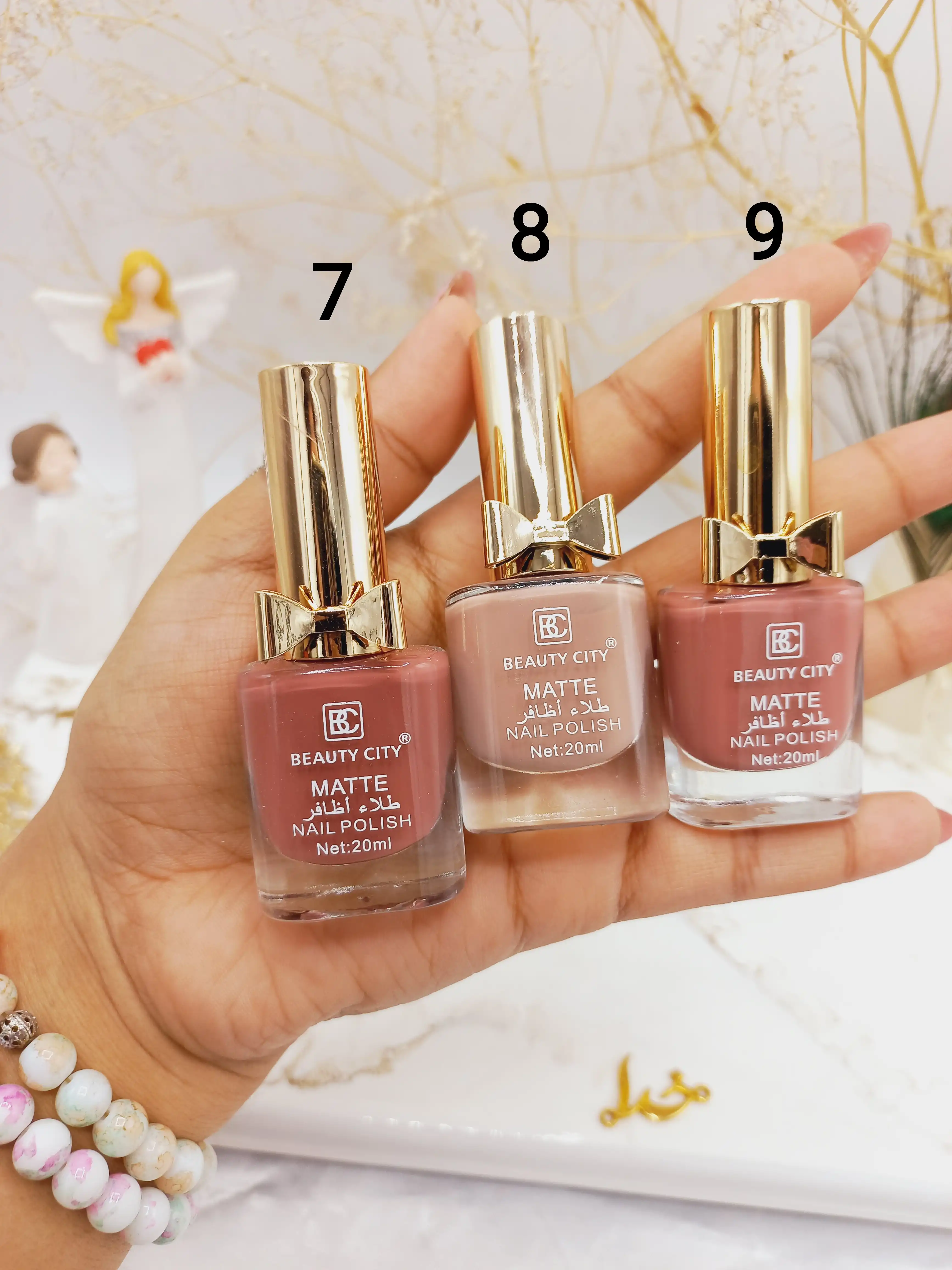 لاک پرطرفدار پاپیونی رنگی مات برند بیوتی سیتی BEAUTY CITY کد XU0047