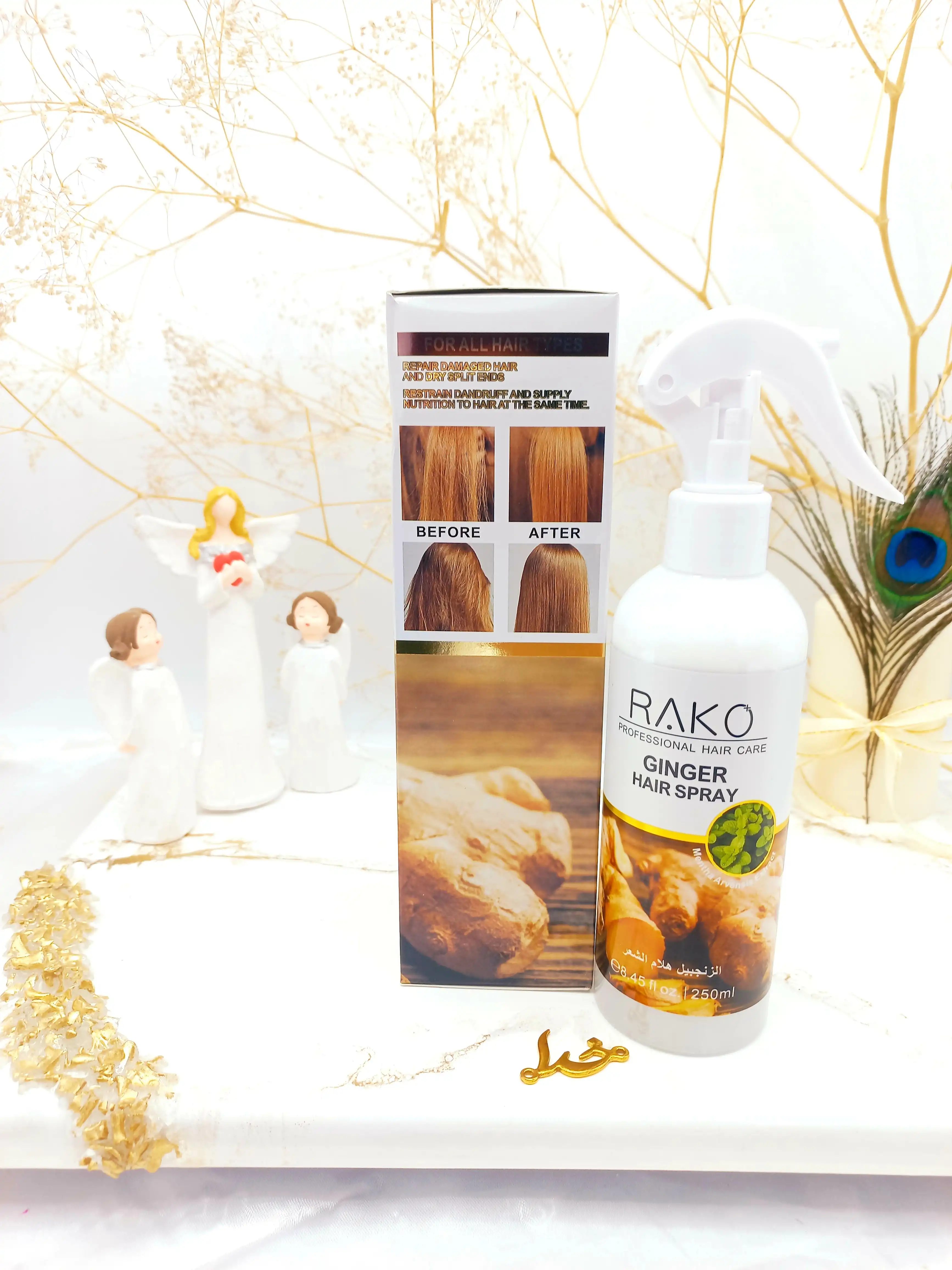 اسپری دو فاز مدل جنسینگ و نعنا حجم 250 میل برند راکو RAKO اصلی کد RK1088