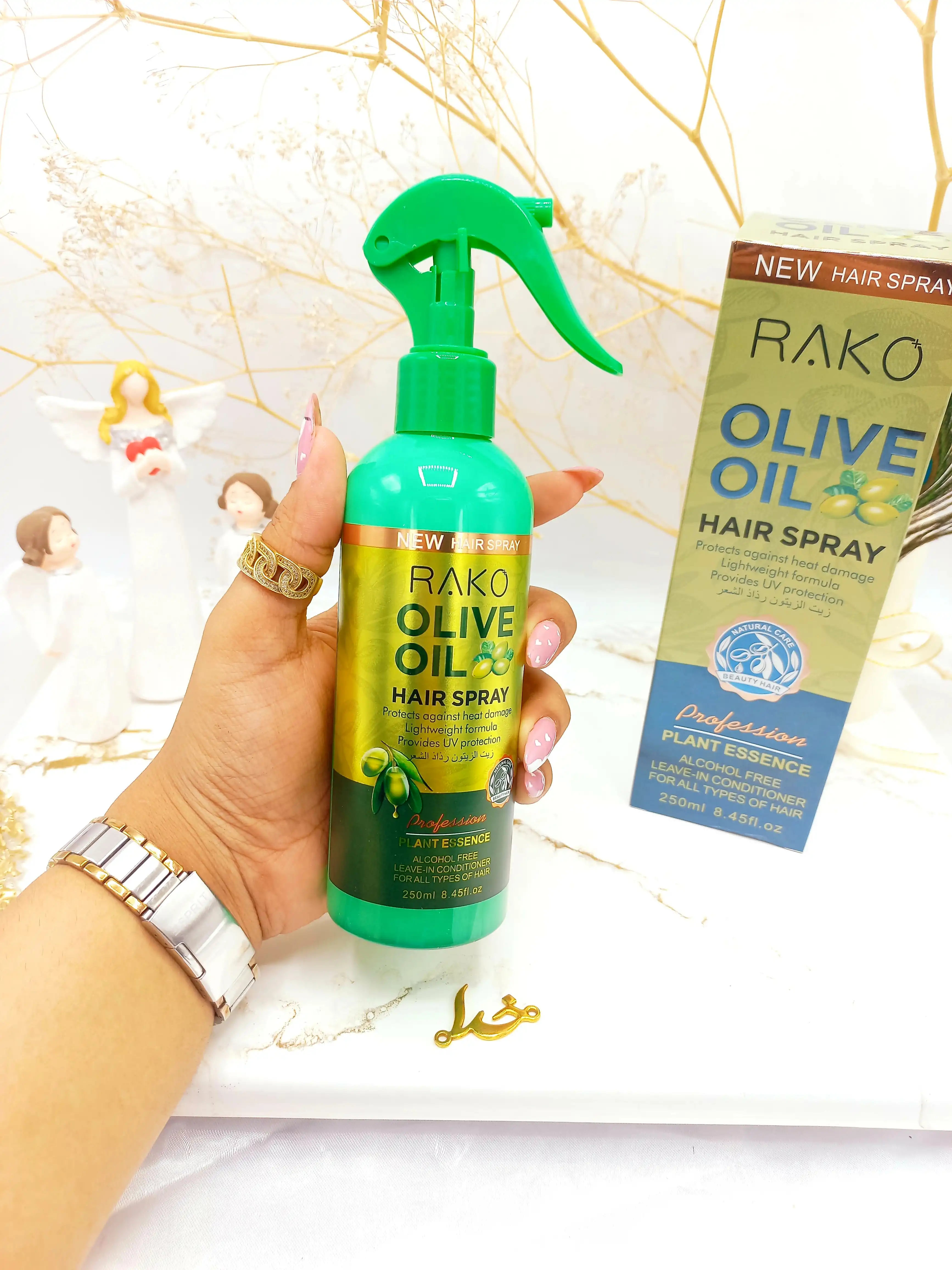 اسپری دو فاز مدل روغن زیتون حجم 250 میل برند راکو RAKO اصلی کد RK1090