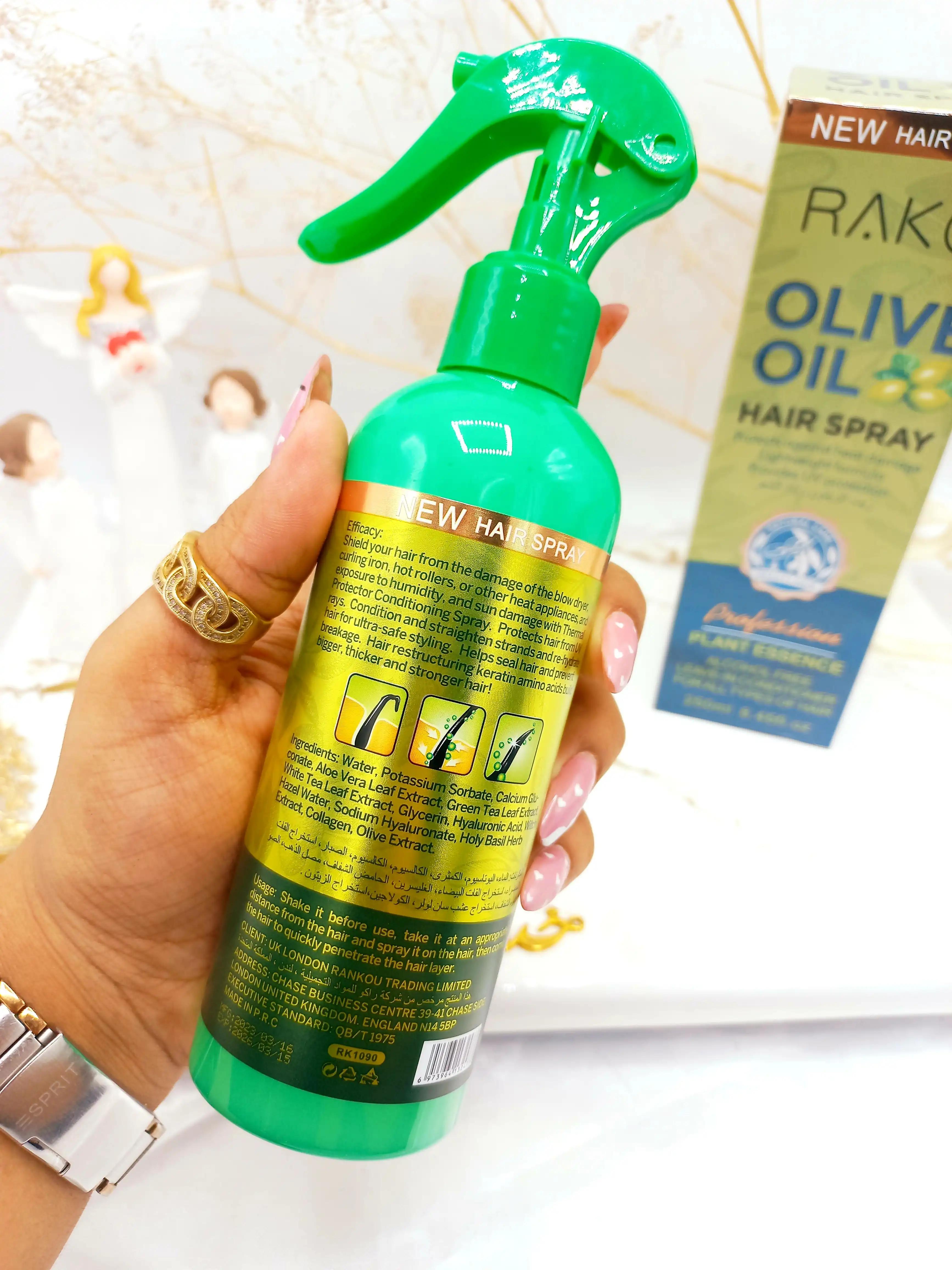 اسپری دو فاز مدل روغن زیتون حجم 250 میل برند راکو RAKO اصلی کد RK1090