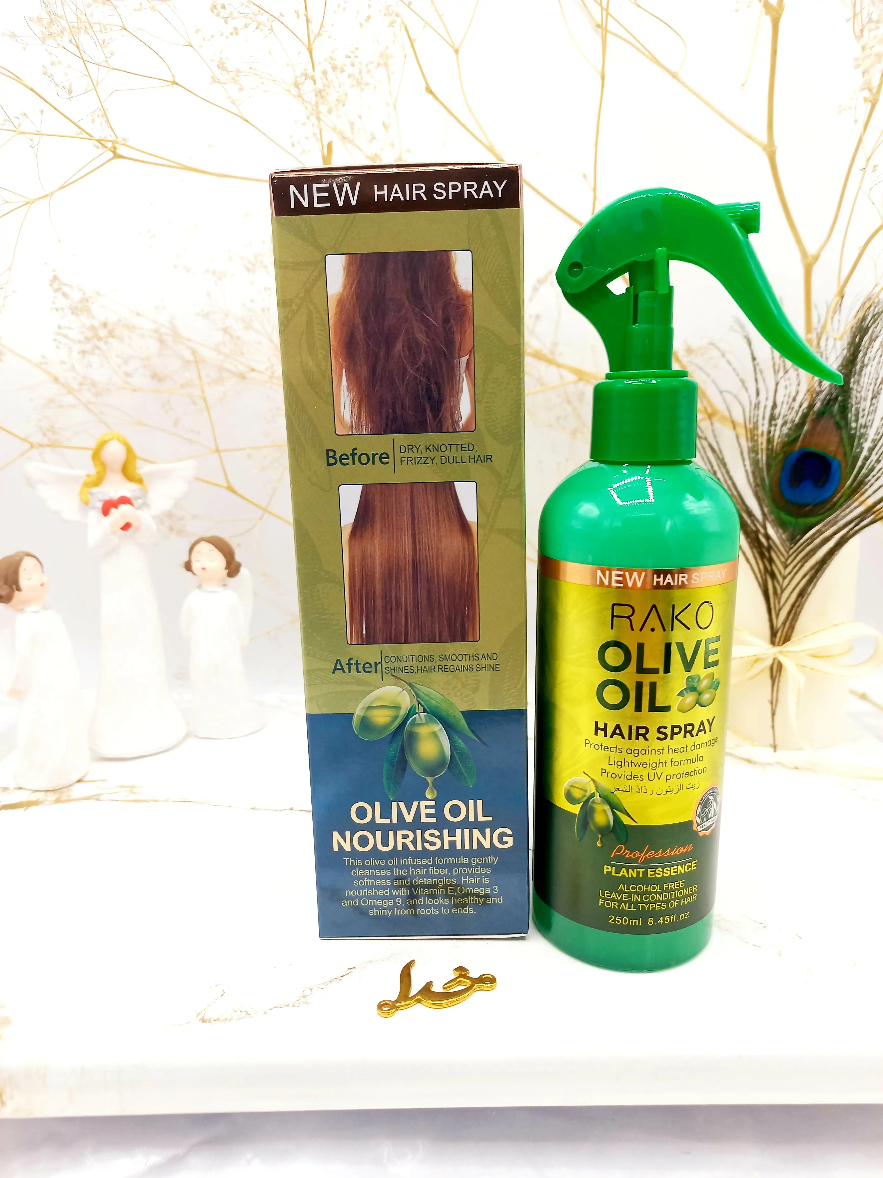 اسپری دو فاز مدل روغن زیتون حجم 250 میل برند راکو RAKO اصلی کد RK1090