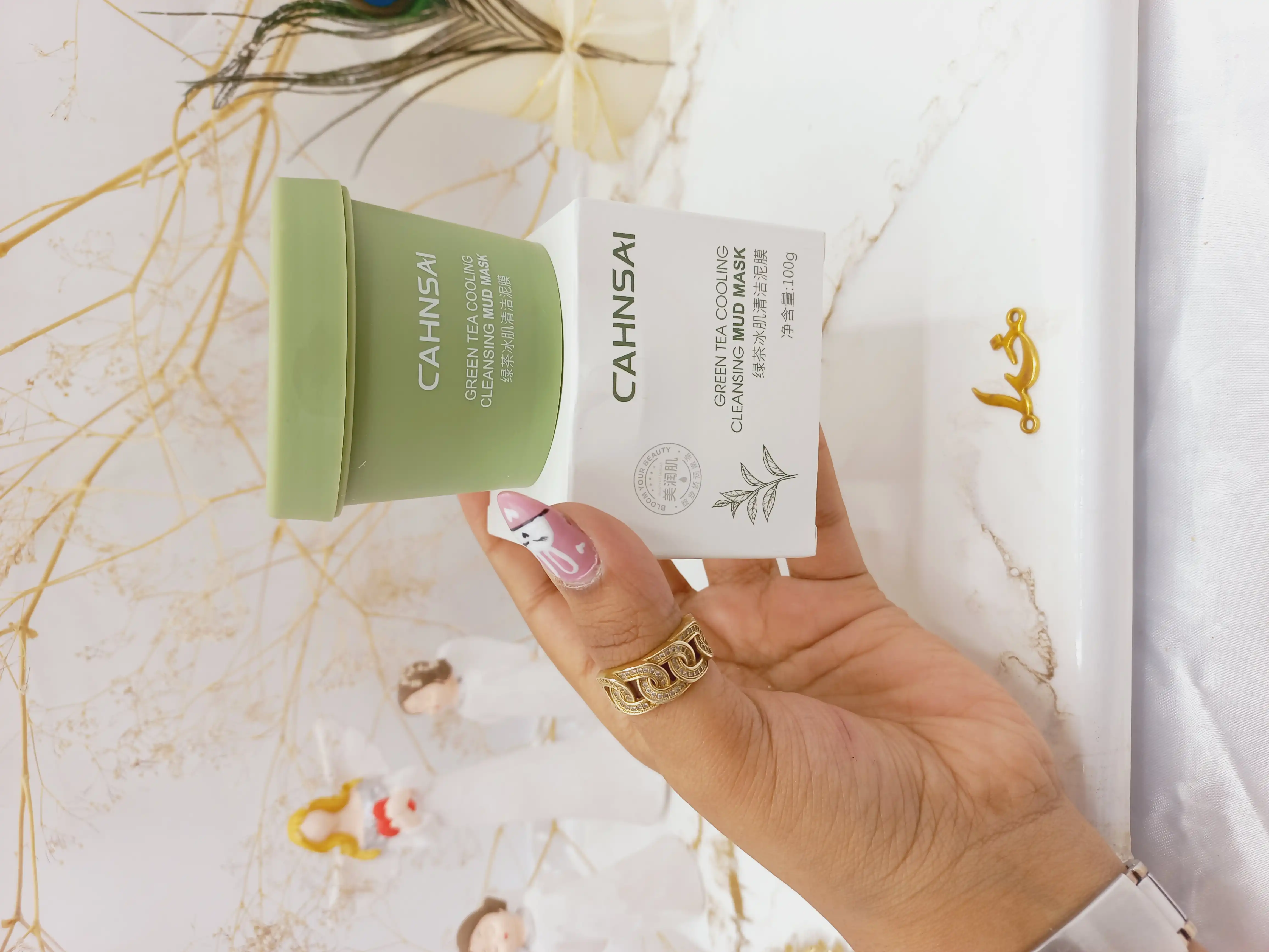 ماسک صورت چای سبز کانسای cahnsai حجم 100 گرم کد CX70680