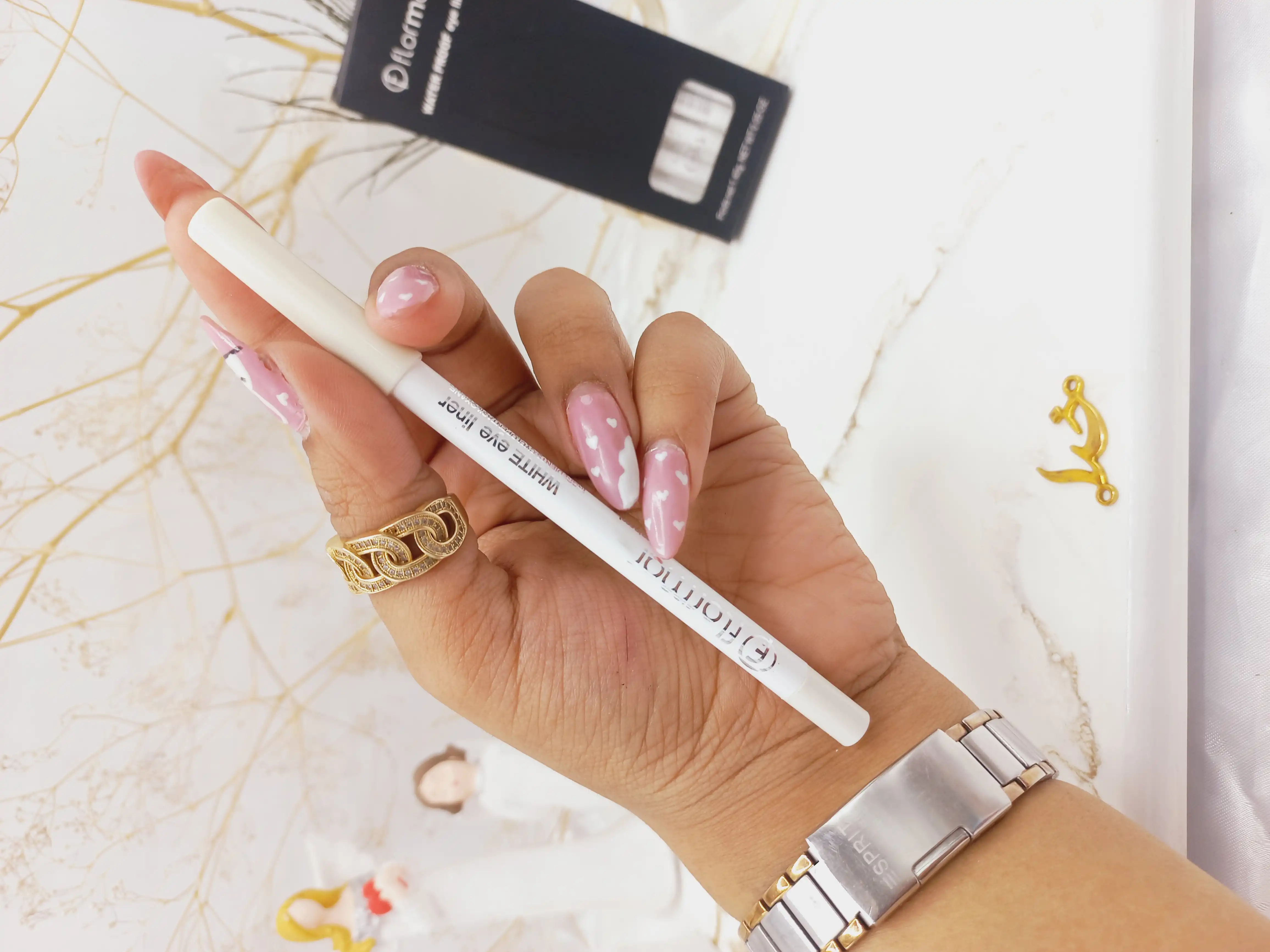 مداد شمعی سفید ضدآب فلورمار جعبه دار flormar | پخش عمده