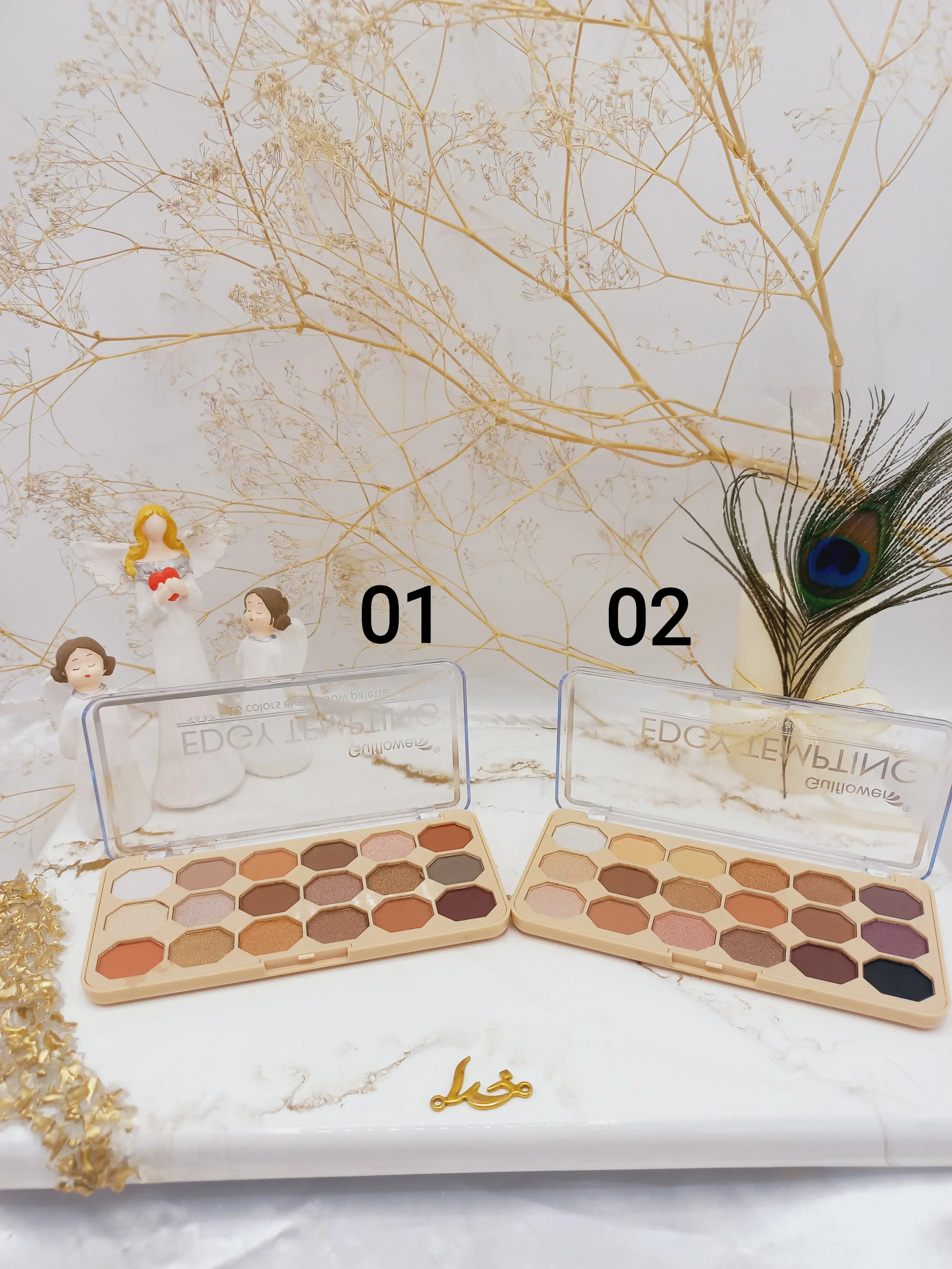 پالت پرطرفدار سایه چشم 18 رنگ برند EDGY TEMPTING کد GF434