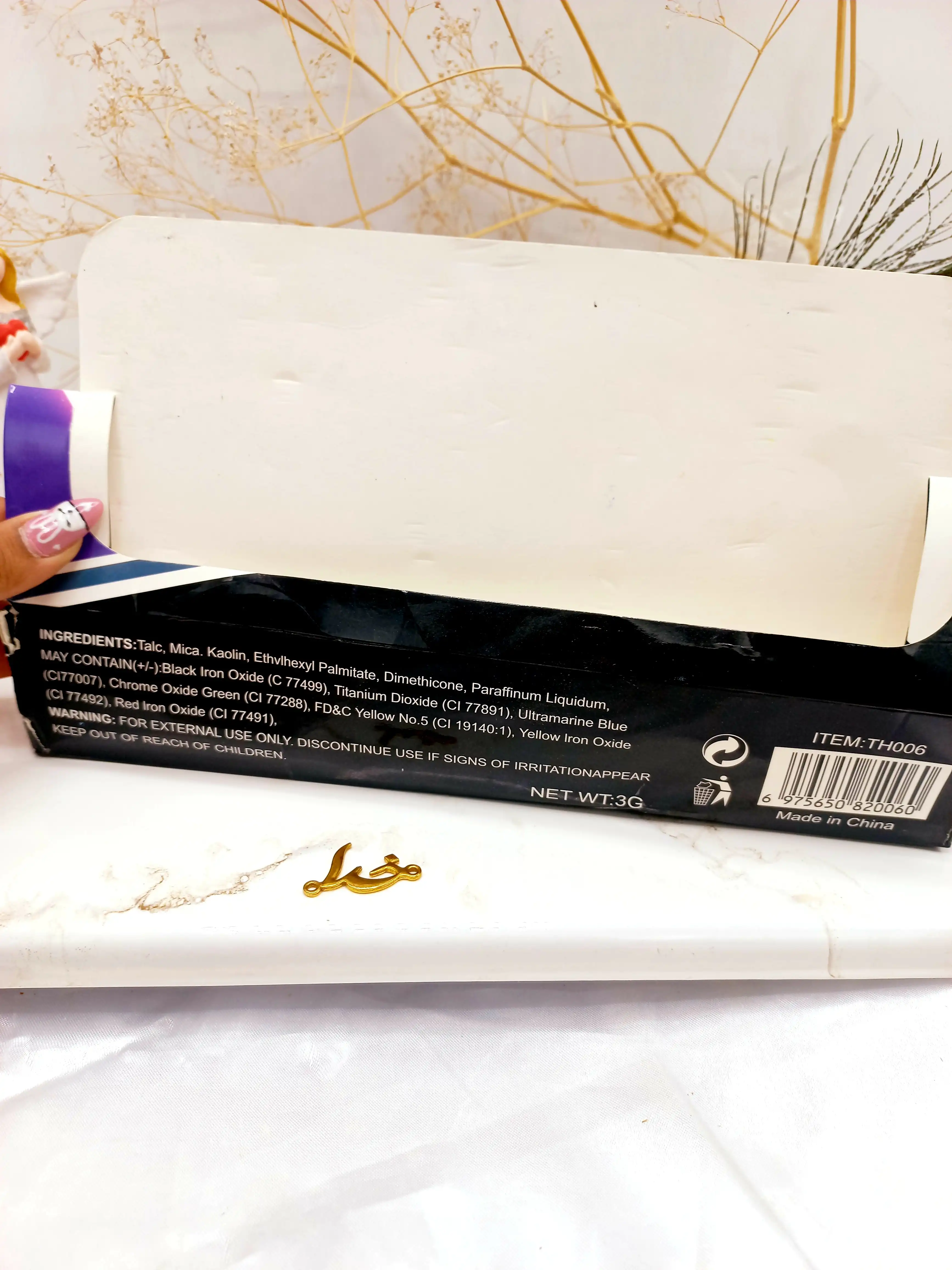 گچ مو سکه ای 6 عددی طرح گل برند TEMPORAY HAIR CHALK کد TH006