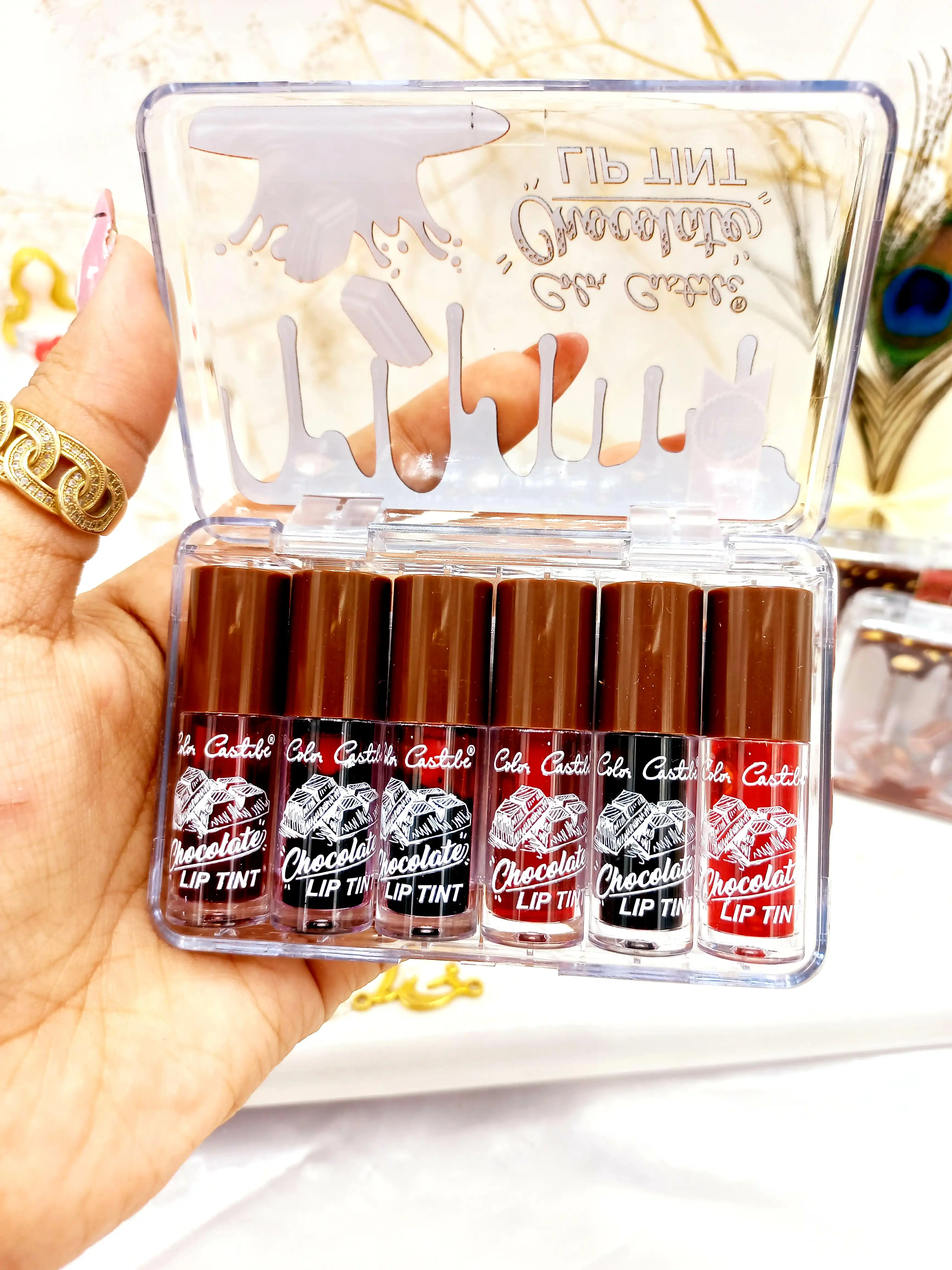 پک تینت لب 6 عددی شکلاتی LIP TINT کد 41497