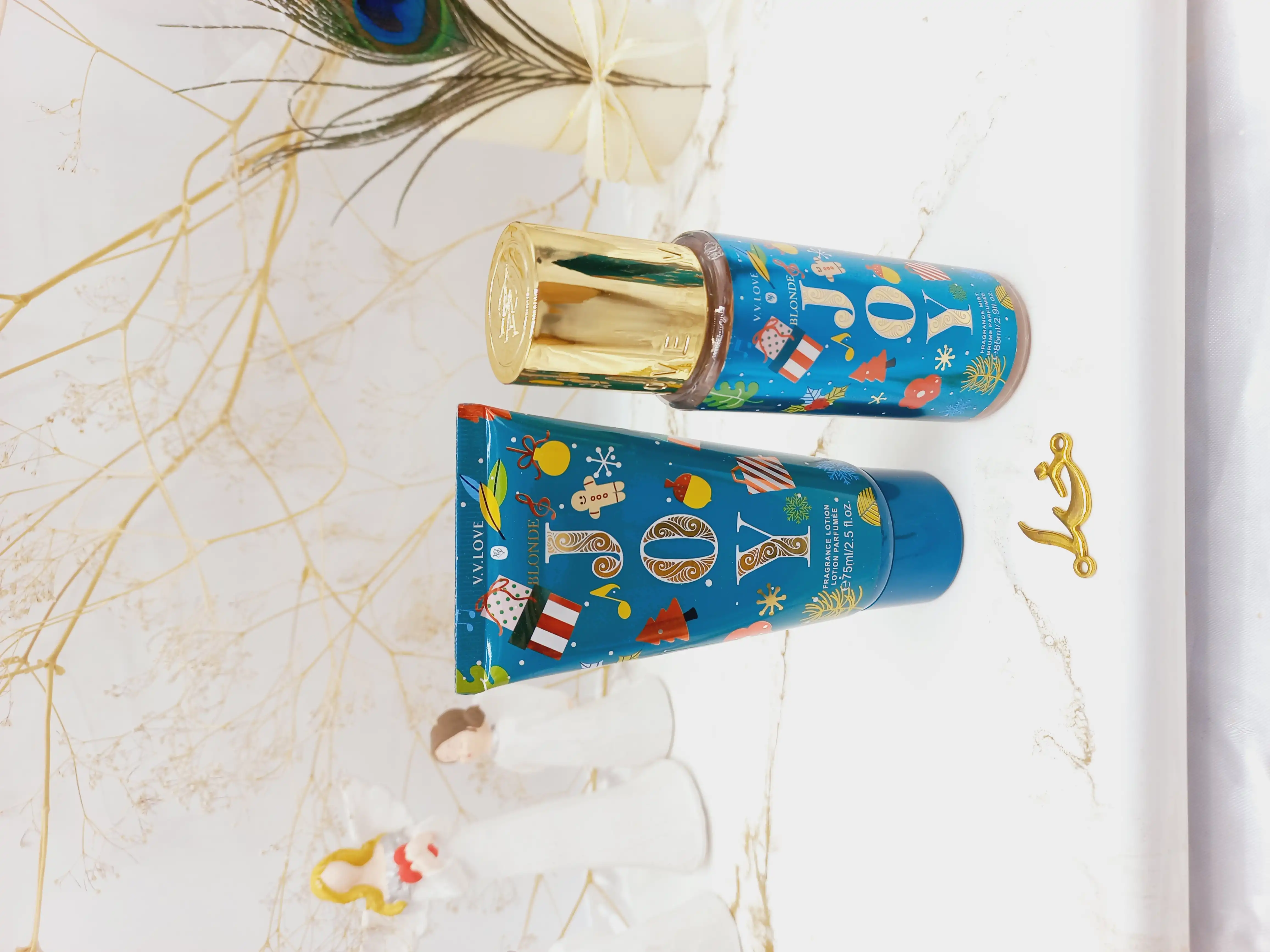 ست خفن بادی اسپلش و لوسیون خوشبو وی وی لاو (آبی) کد VL9059