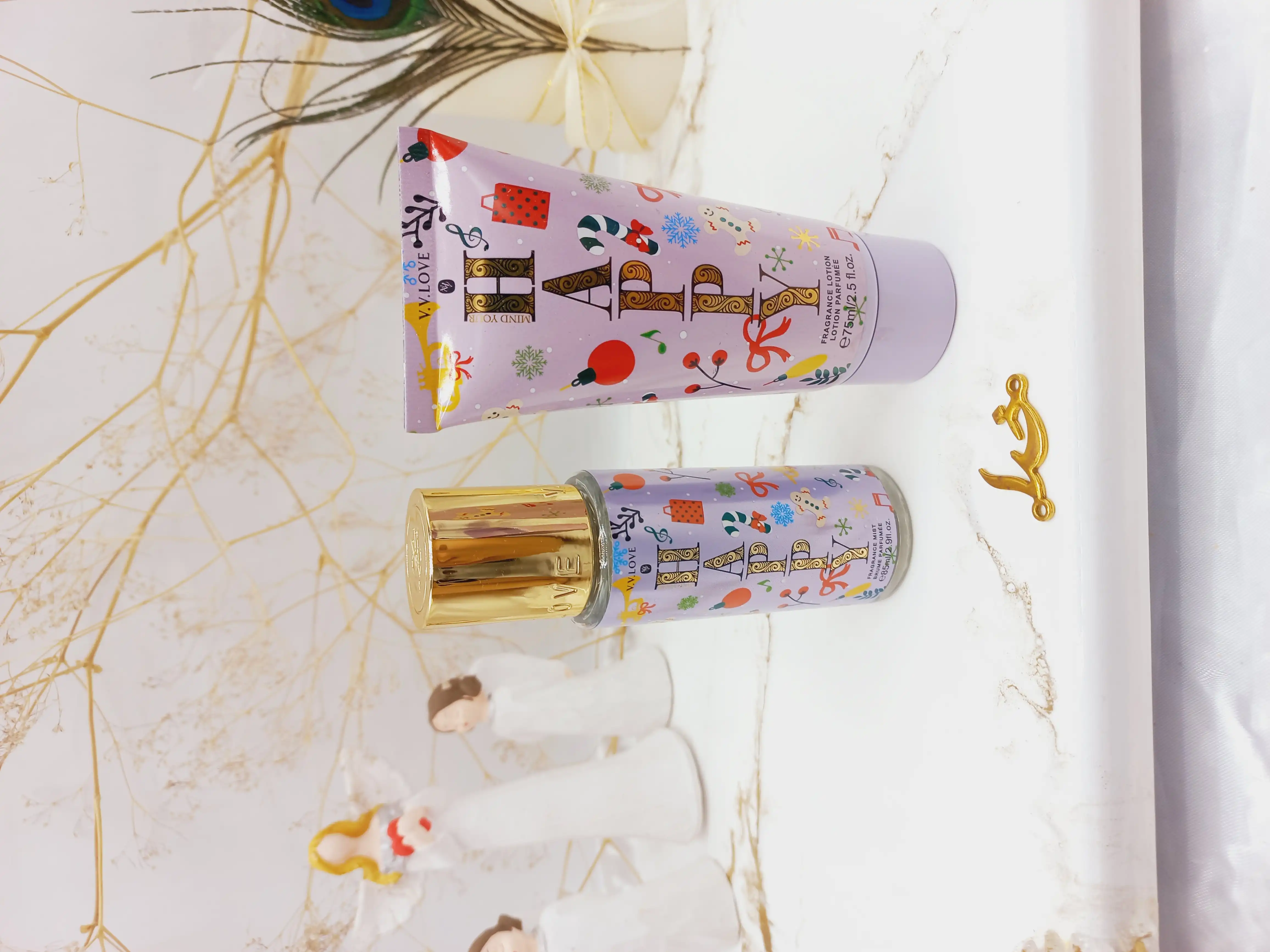 ست خفن بادی اسپلش و لوسیون خوشبو وی وی لاو (یاسی) کد VL9059