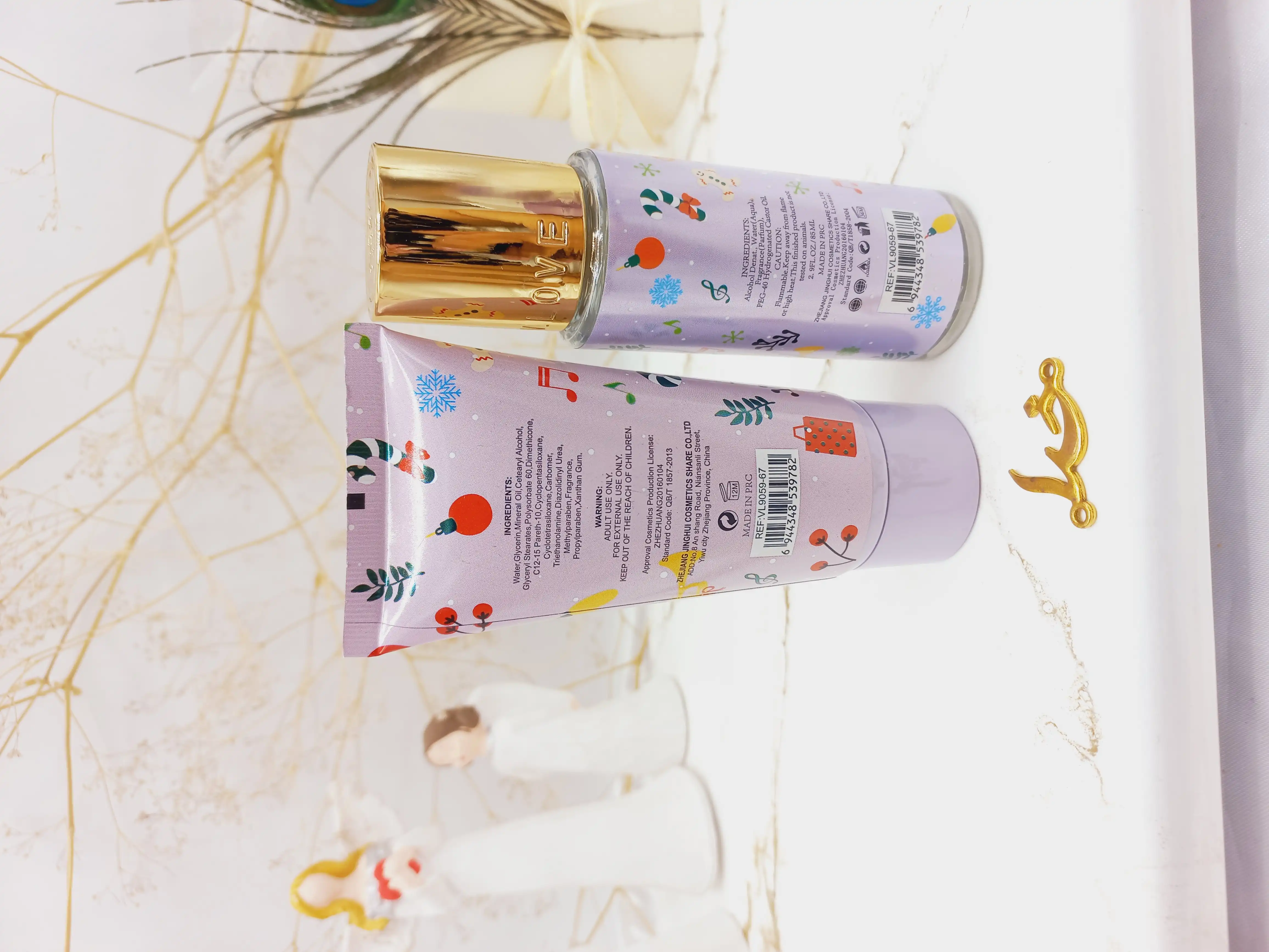 ست خفن بادی اسپلش و لوسیون خوشبو وی وی لاو (یاسی) کد VL9059