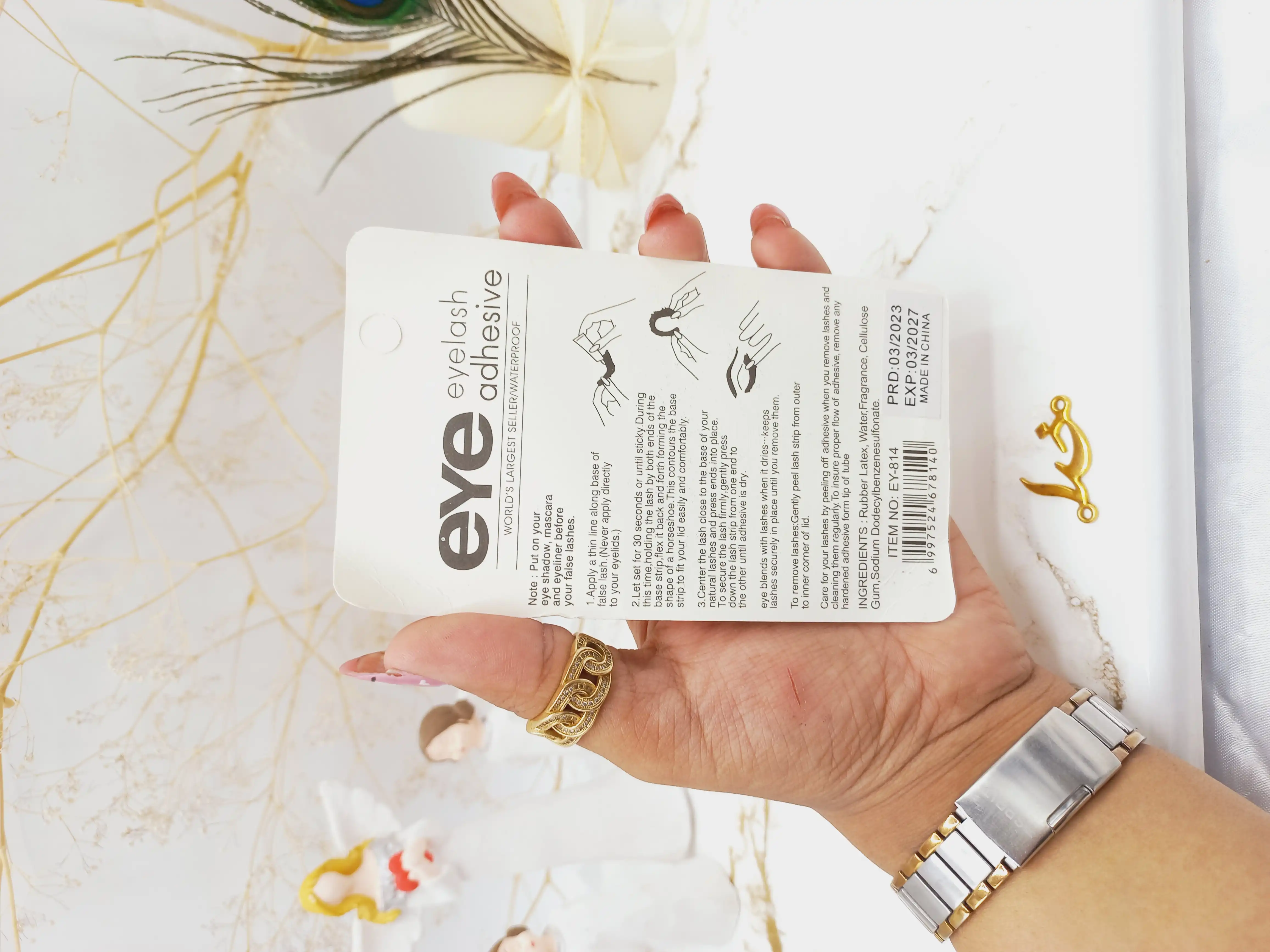 چسپ مژه مشکی ایلش EYE eyelash adhesive کد EY814 | پخش عمده