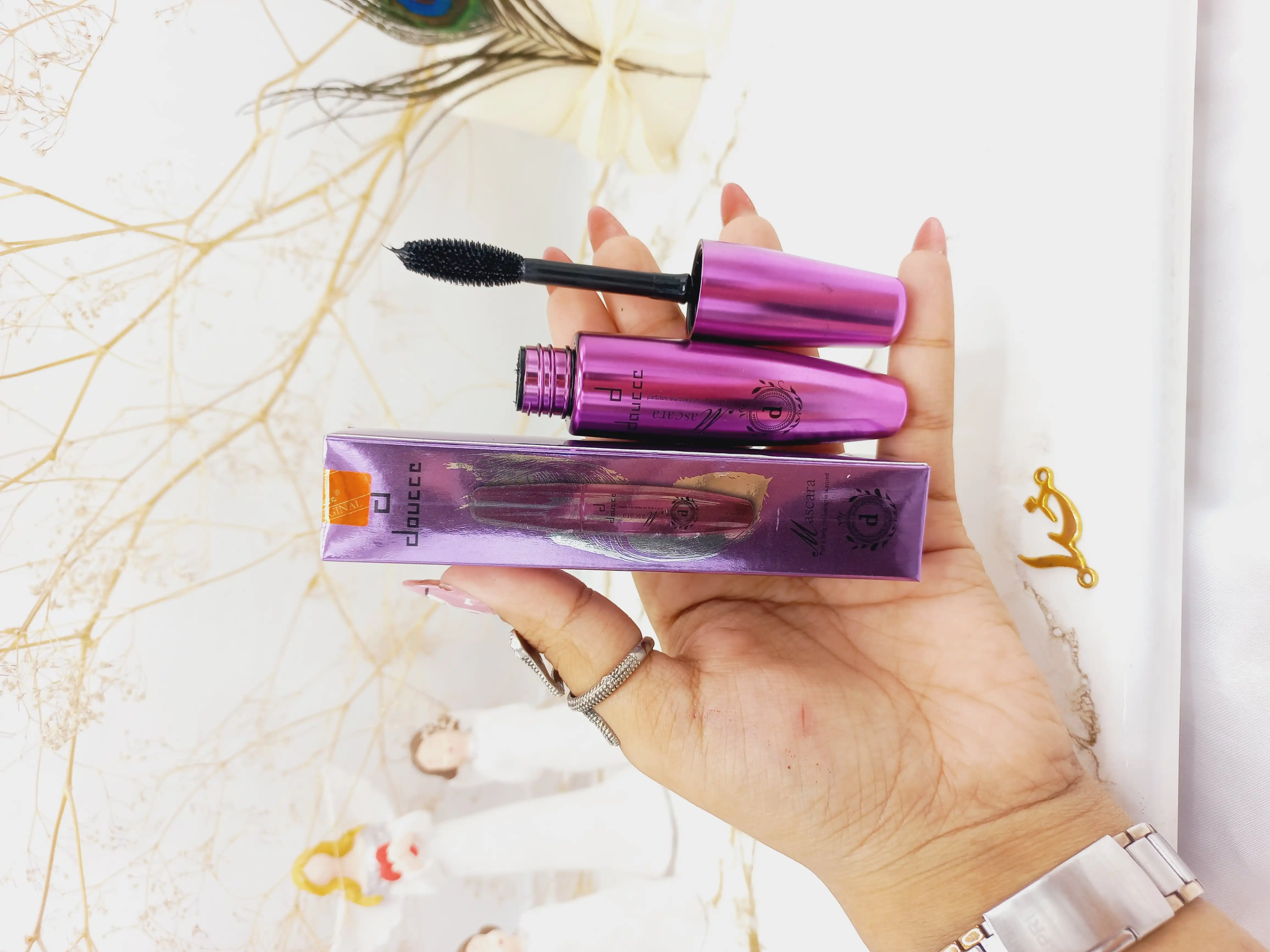 ریمل بلند کننده مشکی دوسه ماسکارا اورجینال (پوکه بنفش) doucce mascara کد V805