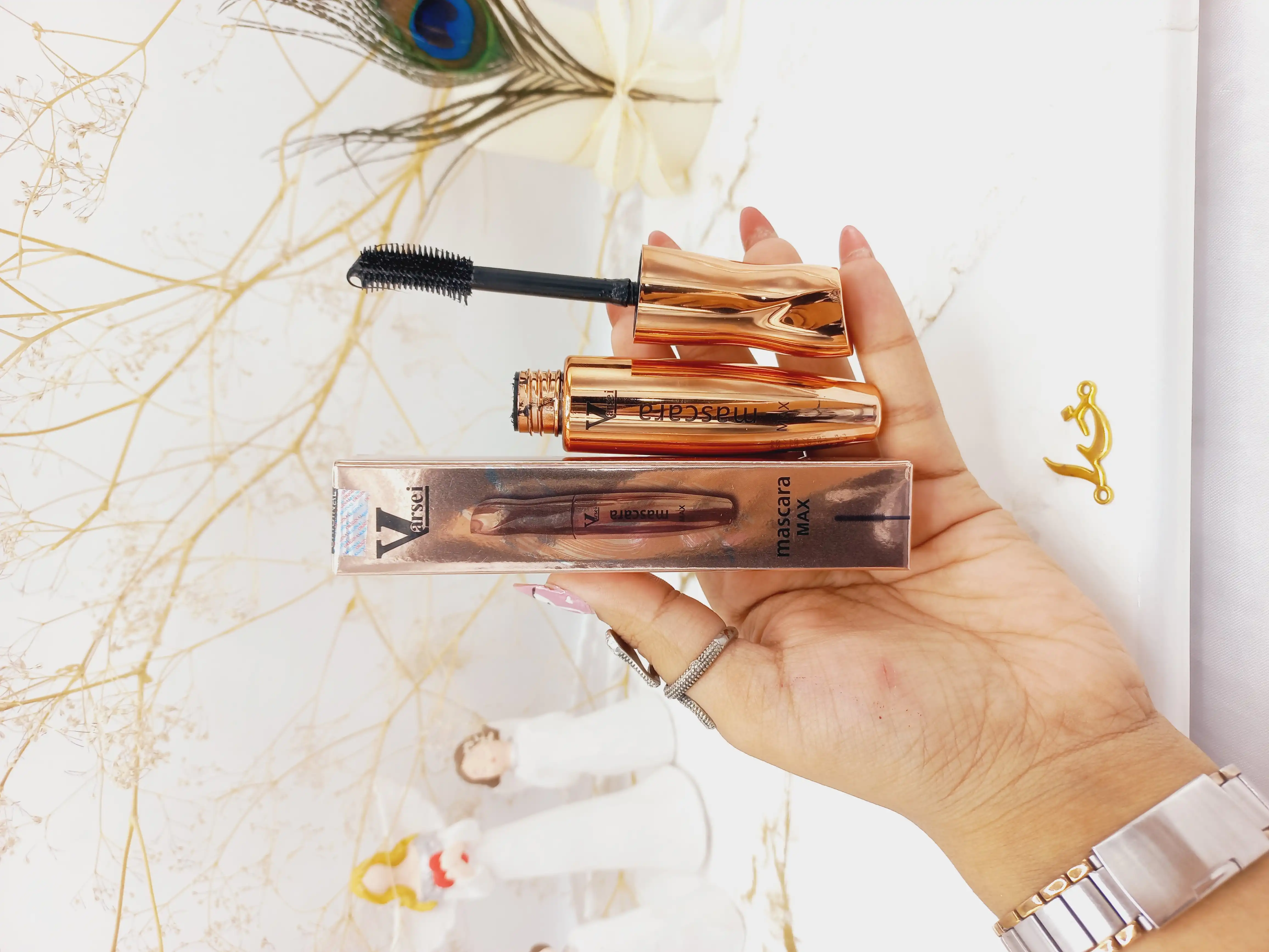 ریمل بلند کننده مشکی ورسای Varsei اورجینال (پوکه صورتی) کد V801