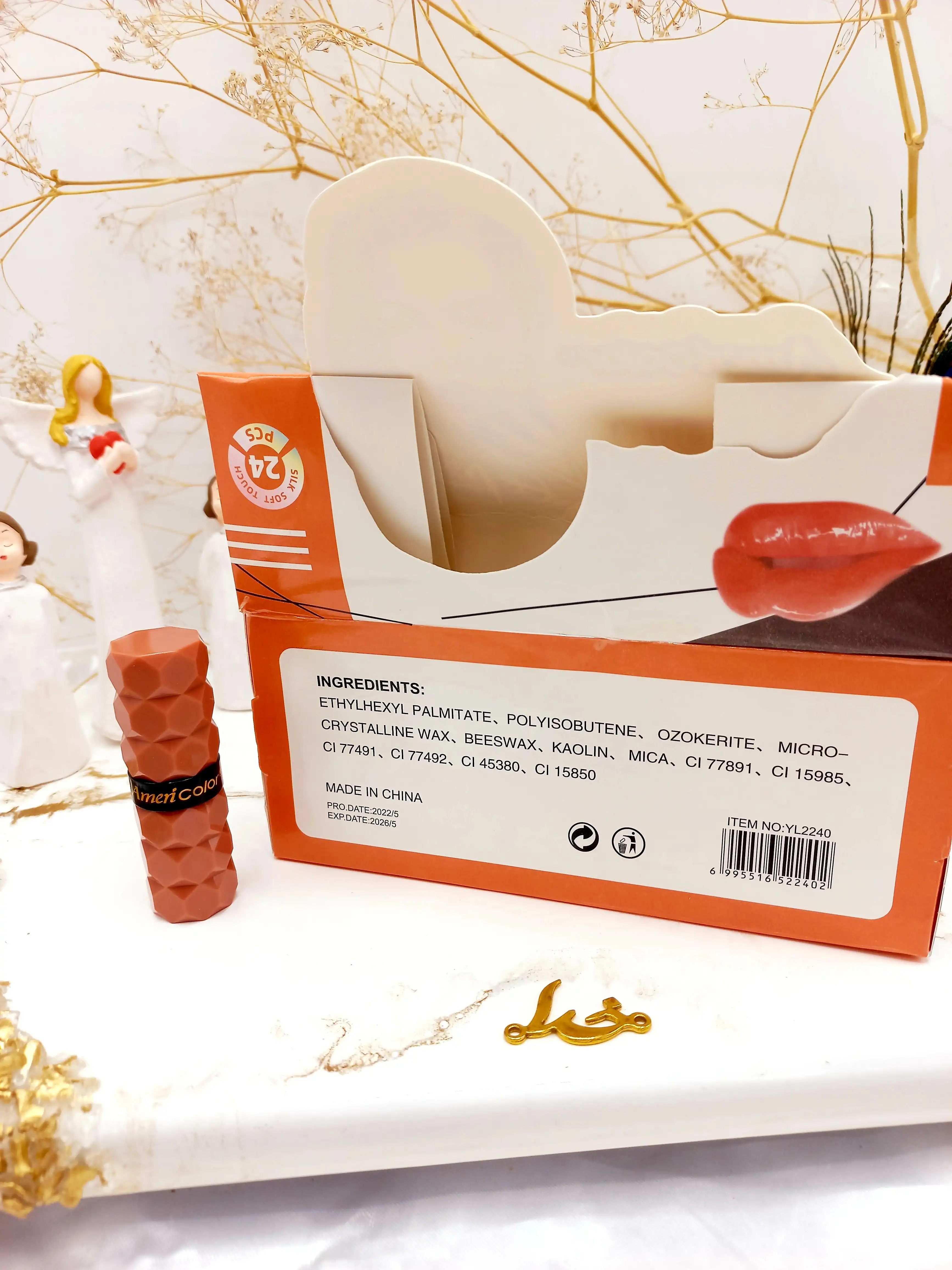 پک 6 تایی رژ جامد پرطرفدار فیت 24 ساعته Fit Amen Color کد YL2240