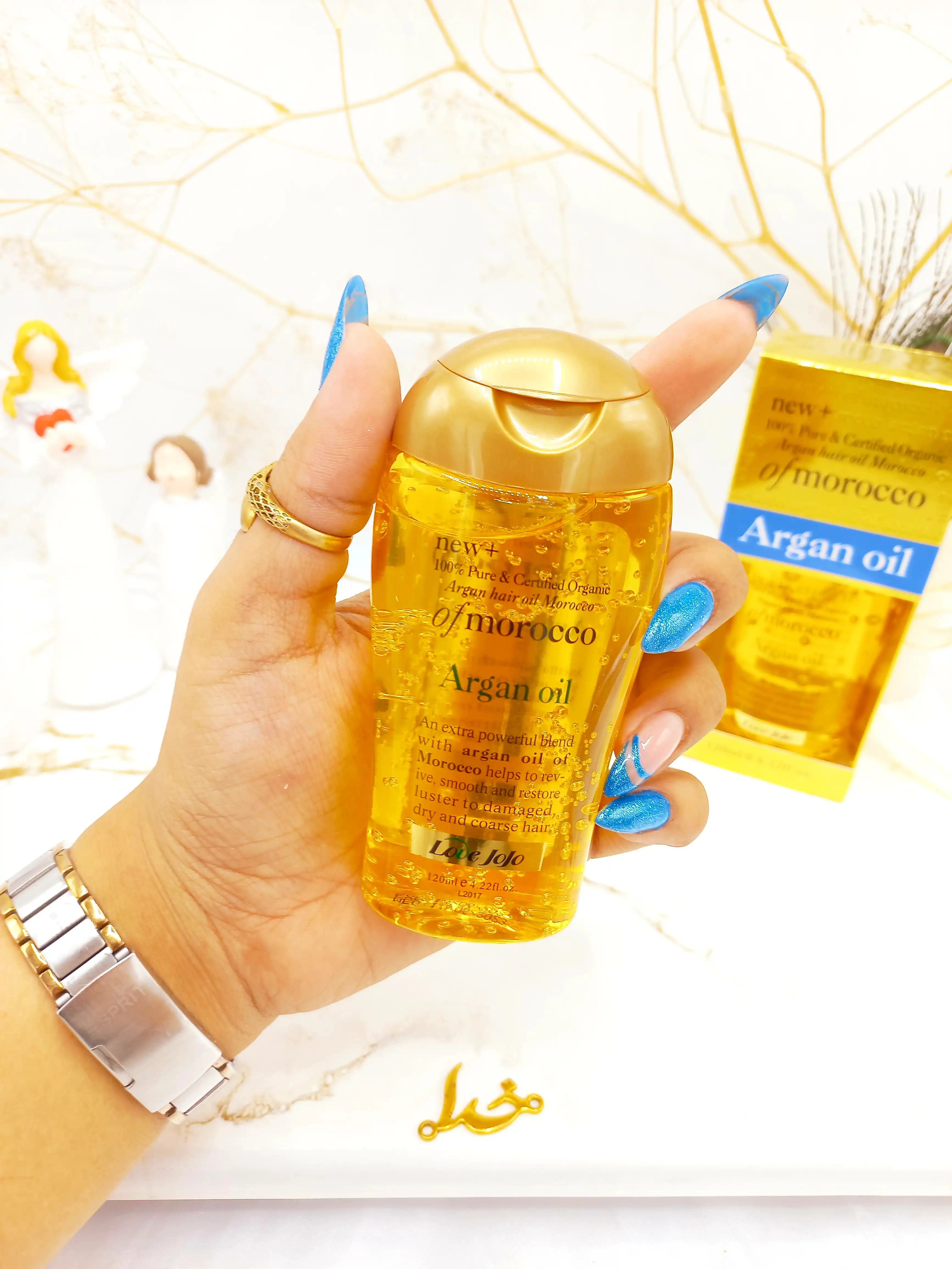 روغن موی آرگان 100% خالص و ارگانیک ساخت مراکش Argan Oil کد 0176