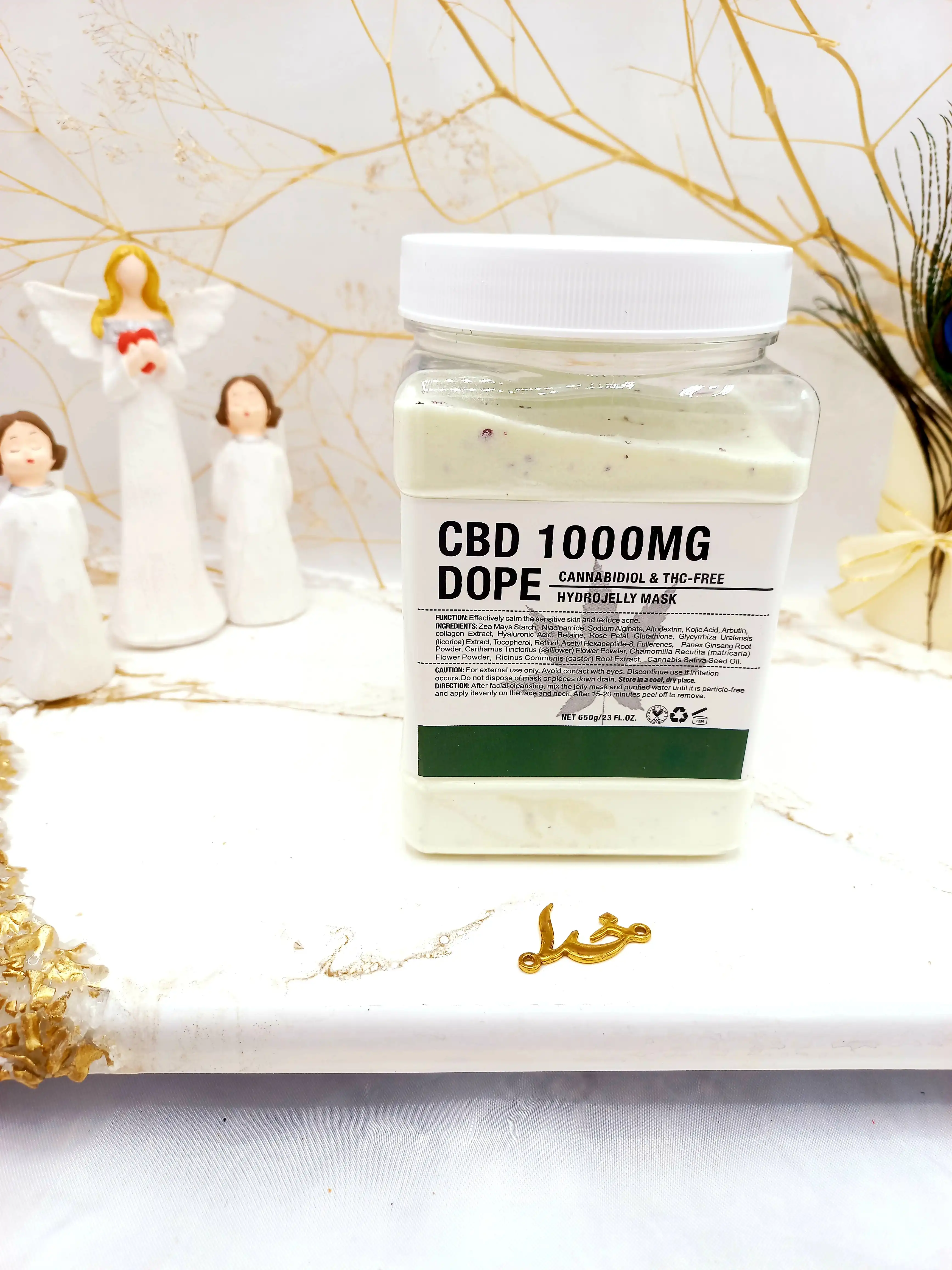 ماسک هیدروژلی  روغن شاهدانه 650 گرمی CBD 1000MG DOPE ساخت چین