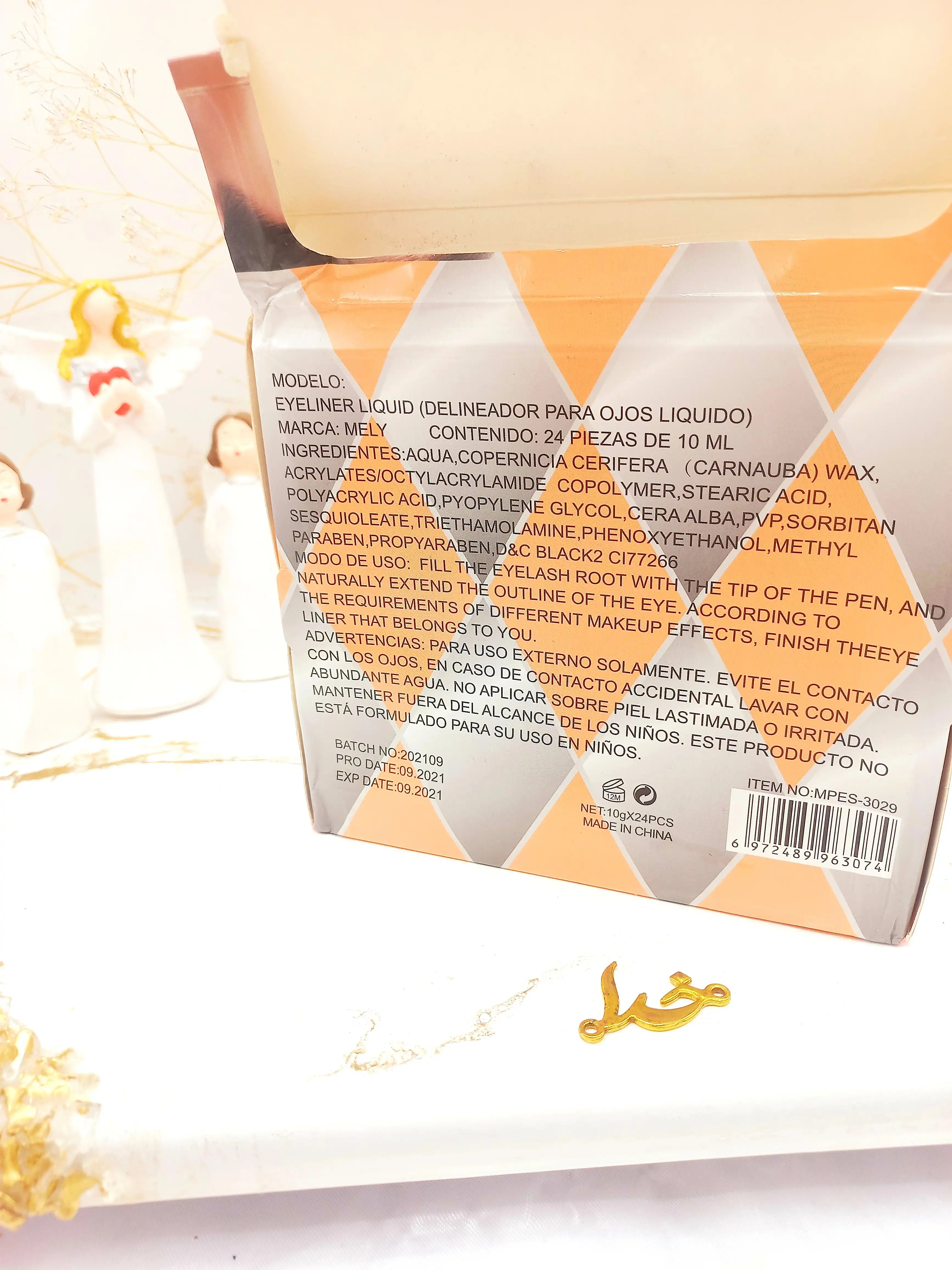 پک 6عددی خط چشم مویی رنگی هدا موجی HUDA MOJI کد 3029