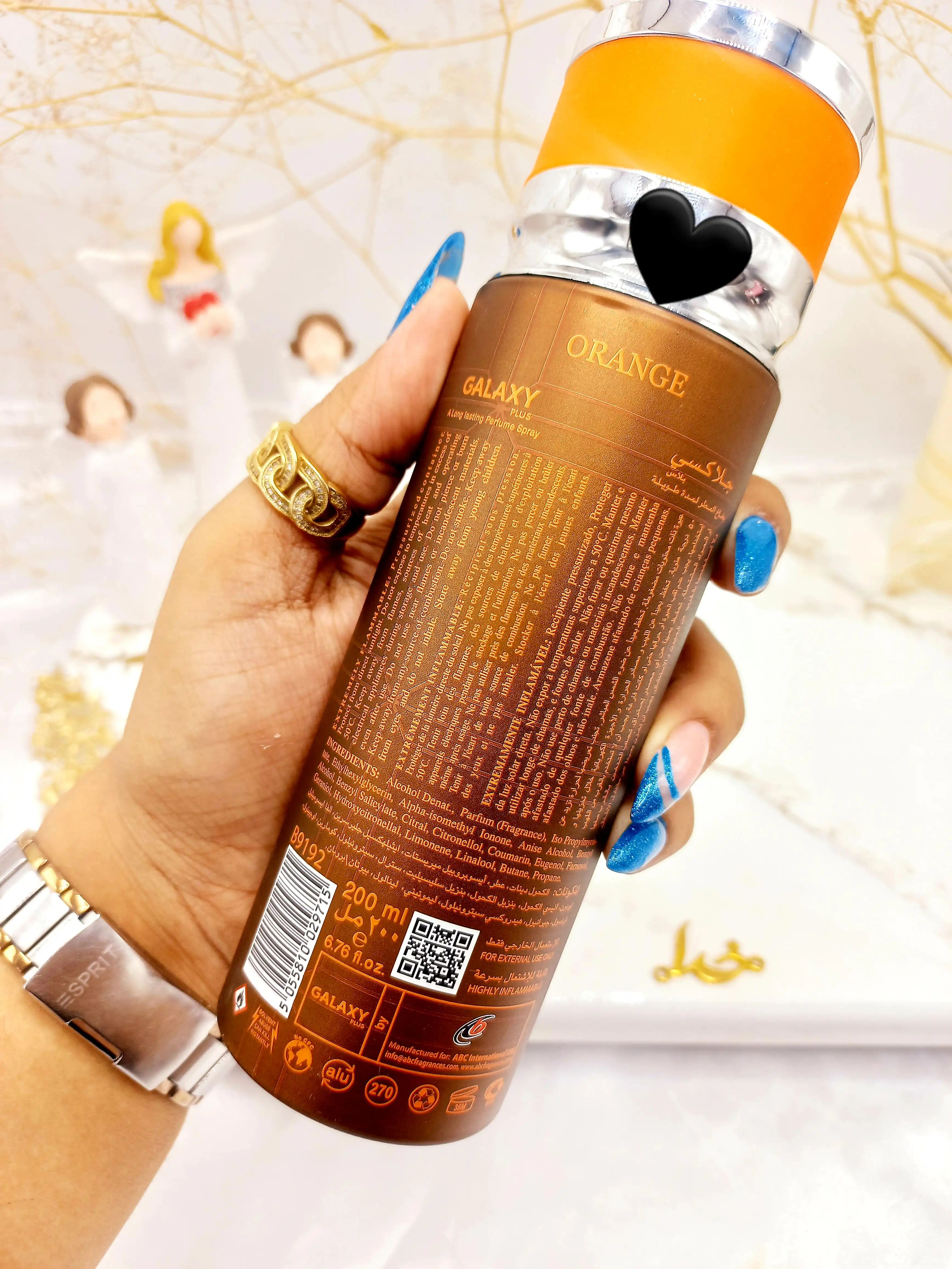 اسپری خوشبو کننده مردانه گلکسی GALAXY مدل ORANGE کد B9192