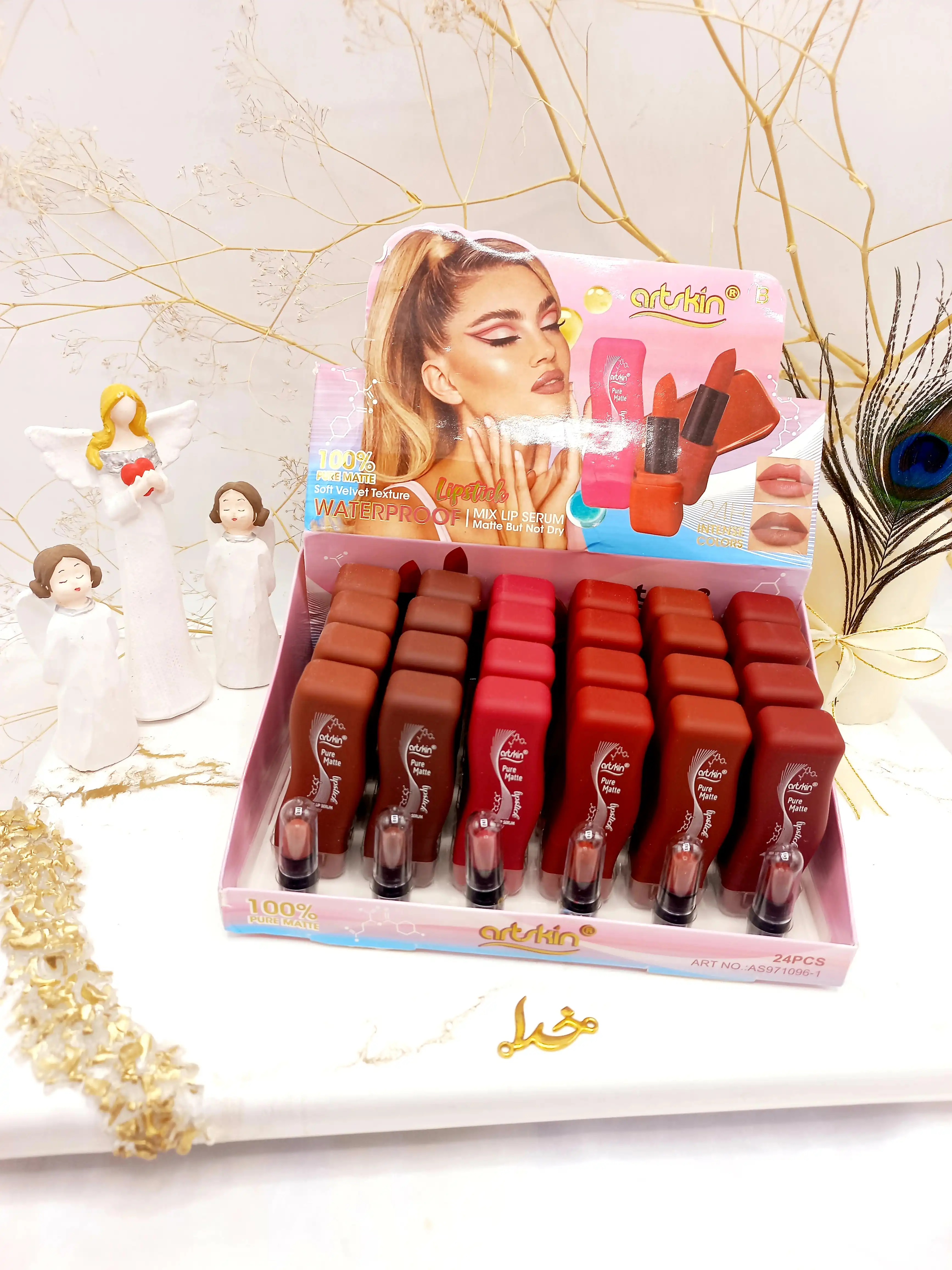 پک 6 تایی رژ جامد ضدآب مات آرت اسکین Art Skin کد AS971096