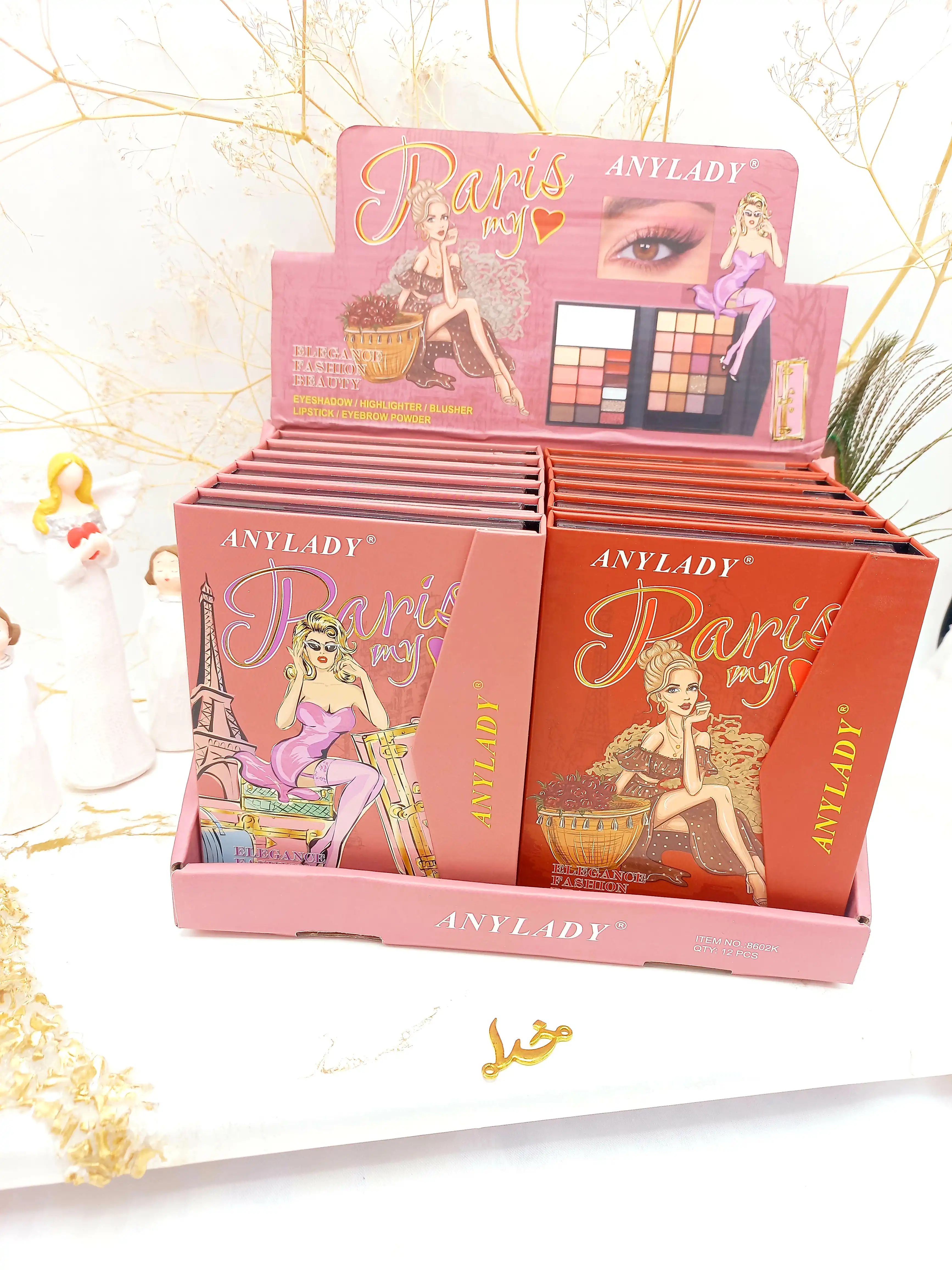 پالت سایه آنالیدی طرح دخترونه باربی ANYLADY کد 8602K